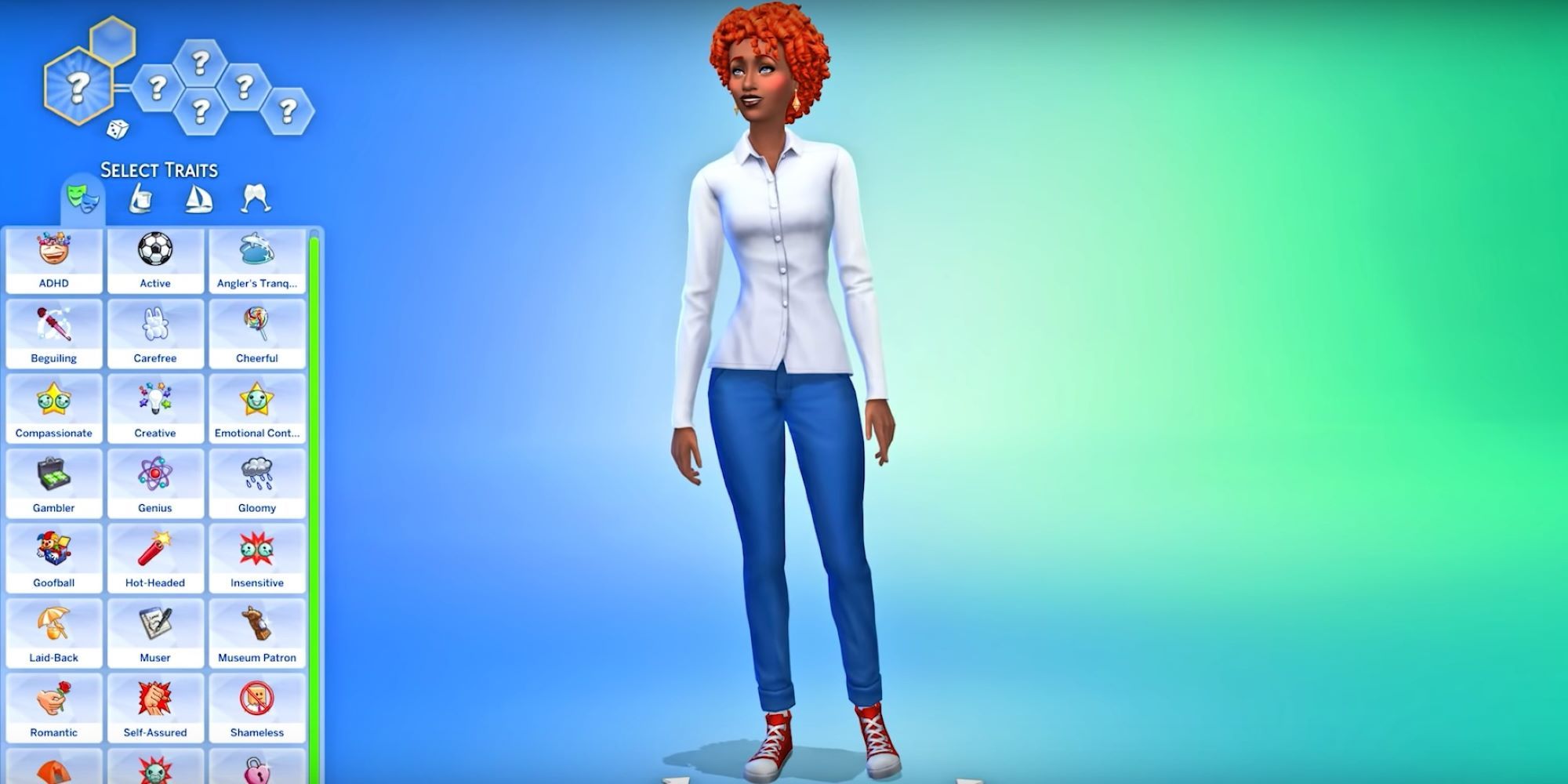 sims 4 cas mode traits