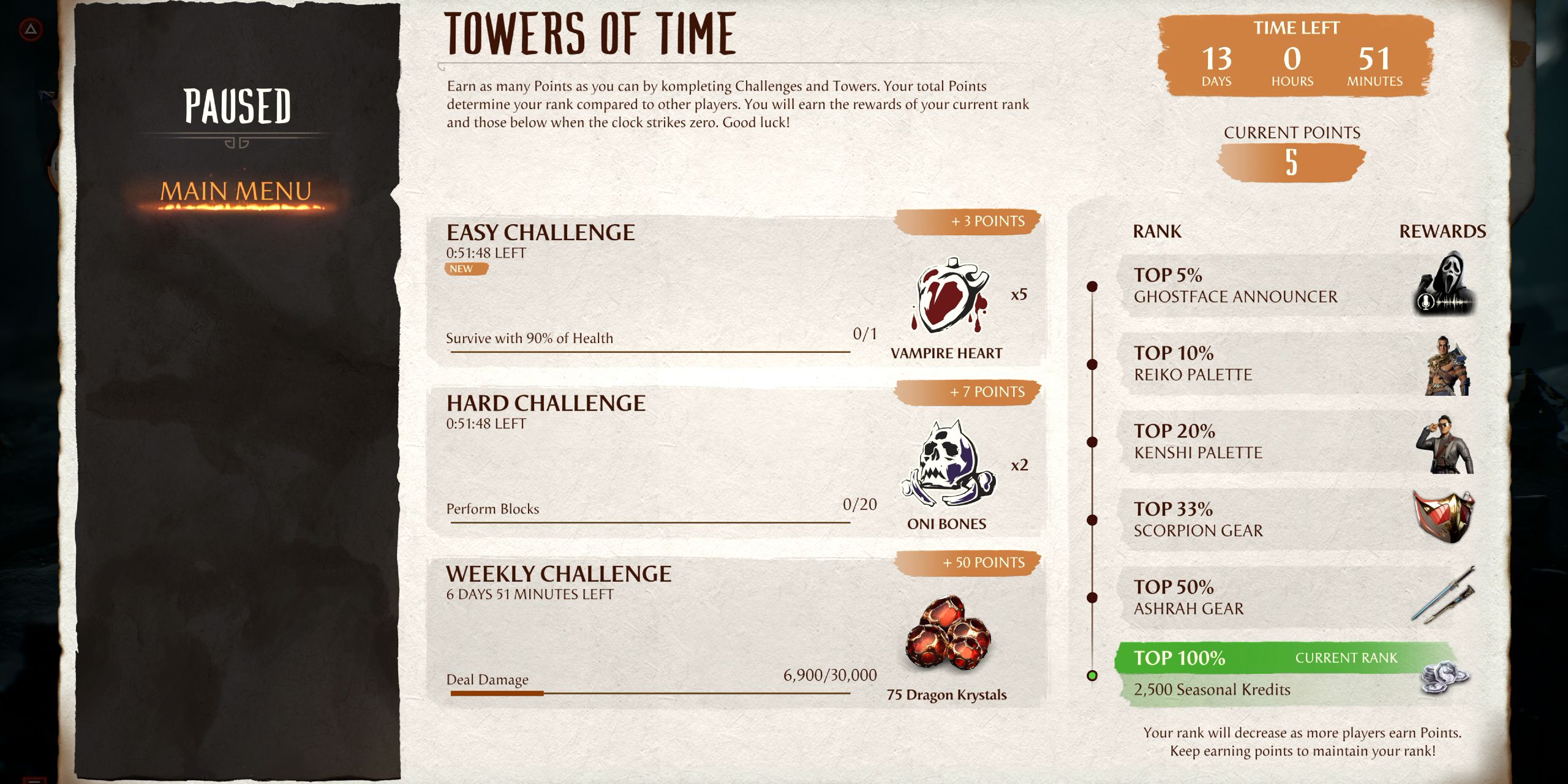 mortal-kombat-1-towers-of-time-current-rank