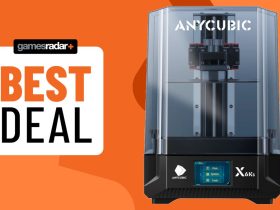 Anycubic Photon Mono 6Ks beside a 'best deal' badge, all against an orange background