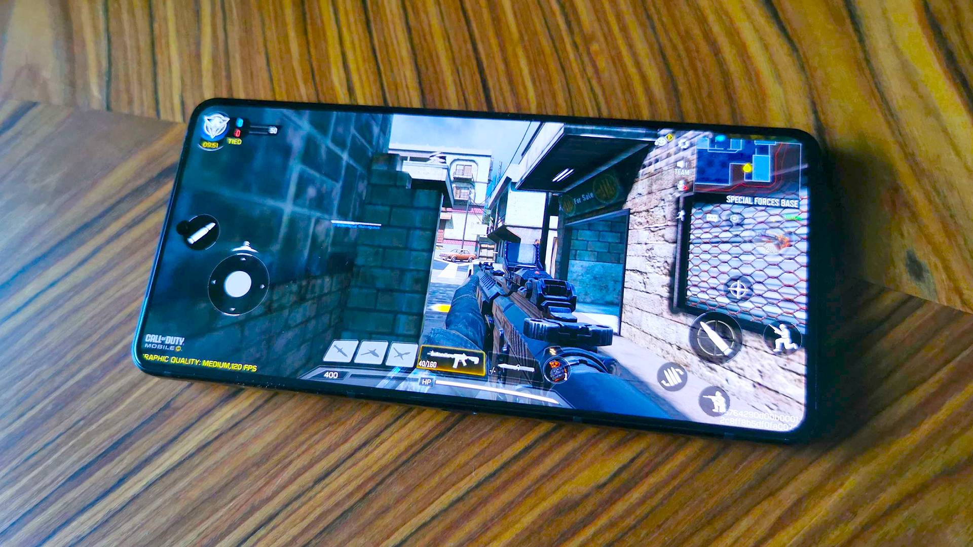 Asus ROG Phone 8 with COD Mobile gameplay on screen