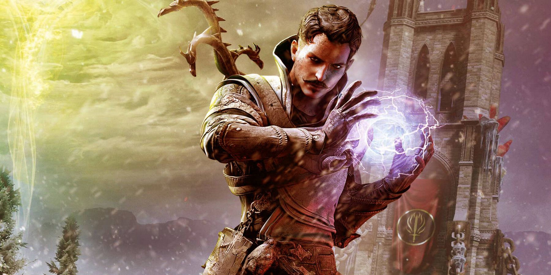 Dorian from Dragon Age: Inquisition casting a spell