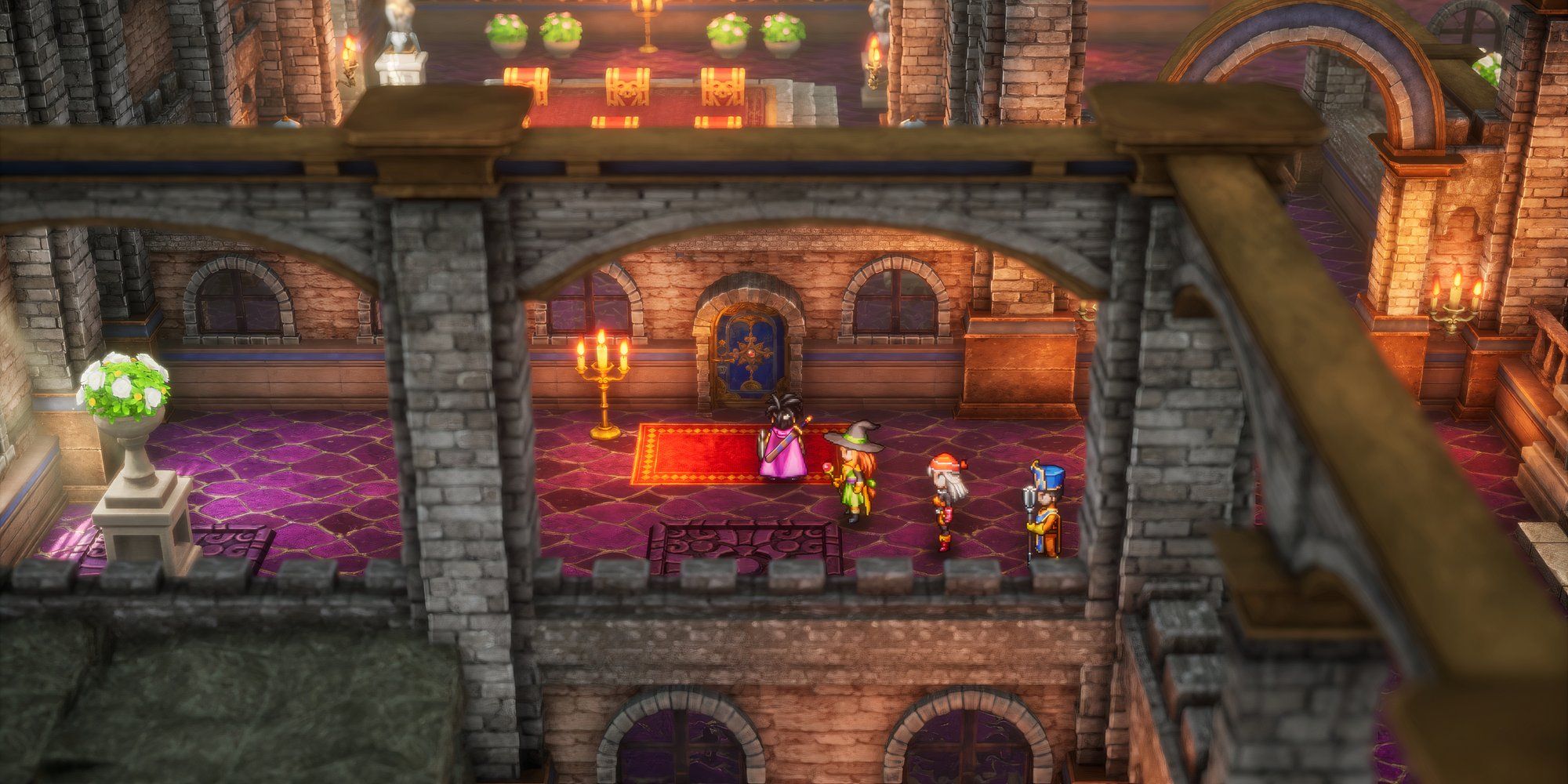 A Blue Door in Aliahan Castle in Dragon Quest 3 HD-2D Remake