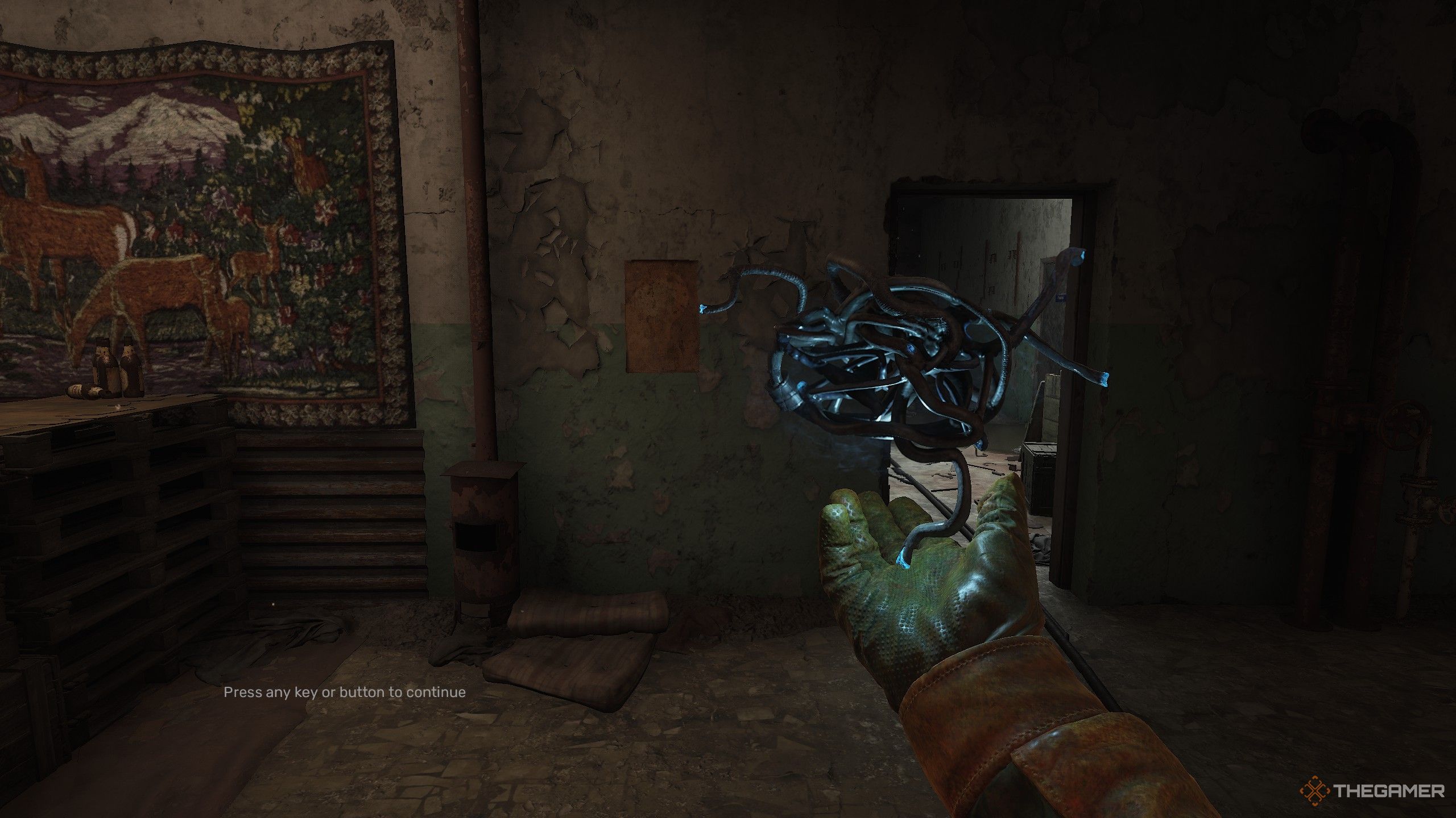 the player holding the Rat King Artifact in Stalker 2 Heart of Chornobyl.