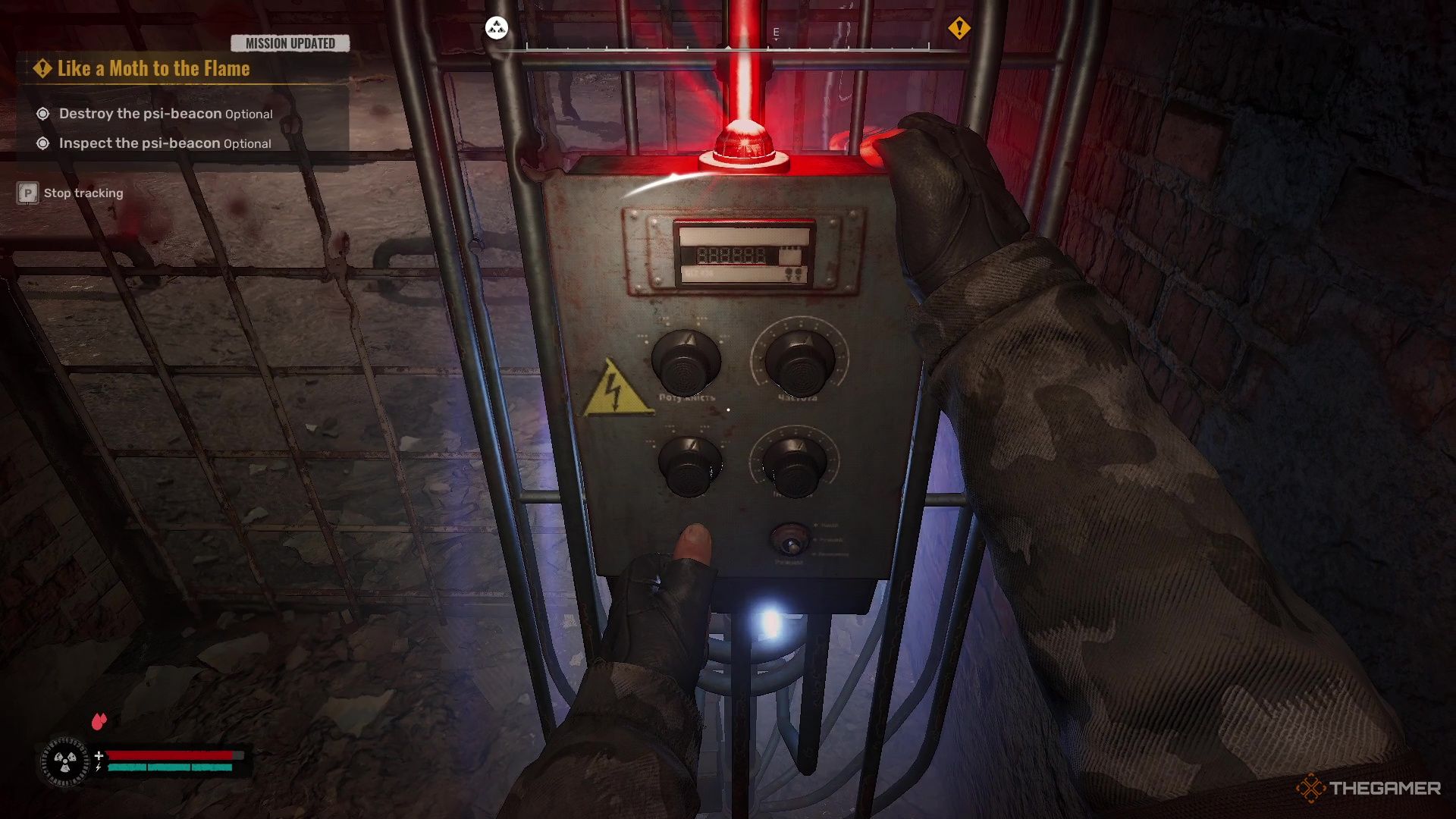 taking the data from the psi beacon in Stalker 2 Heart of Chornobyl.