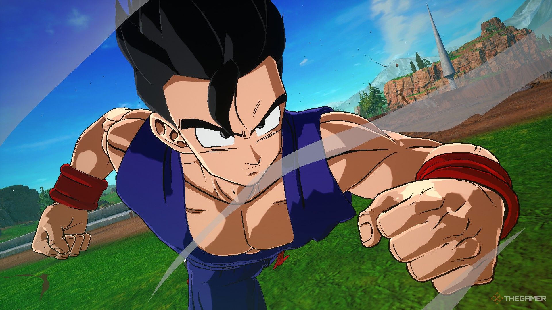 Dragon Ball Sparking Zero image Gohan as an adult ready to fire an attack.