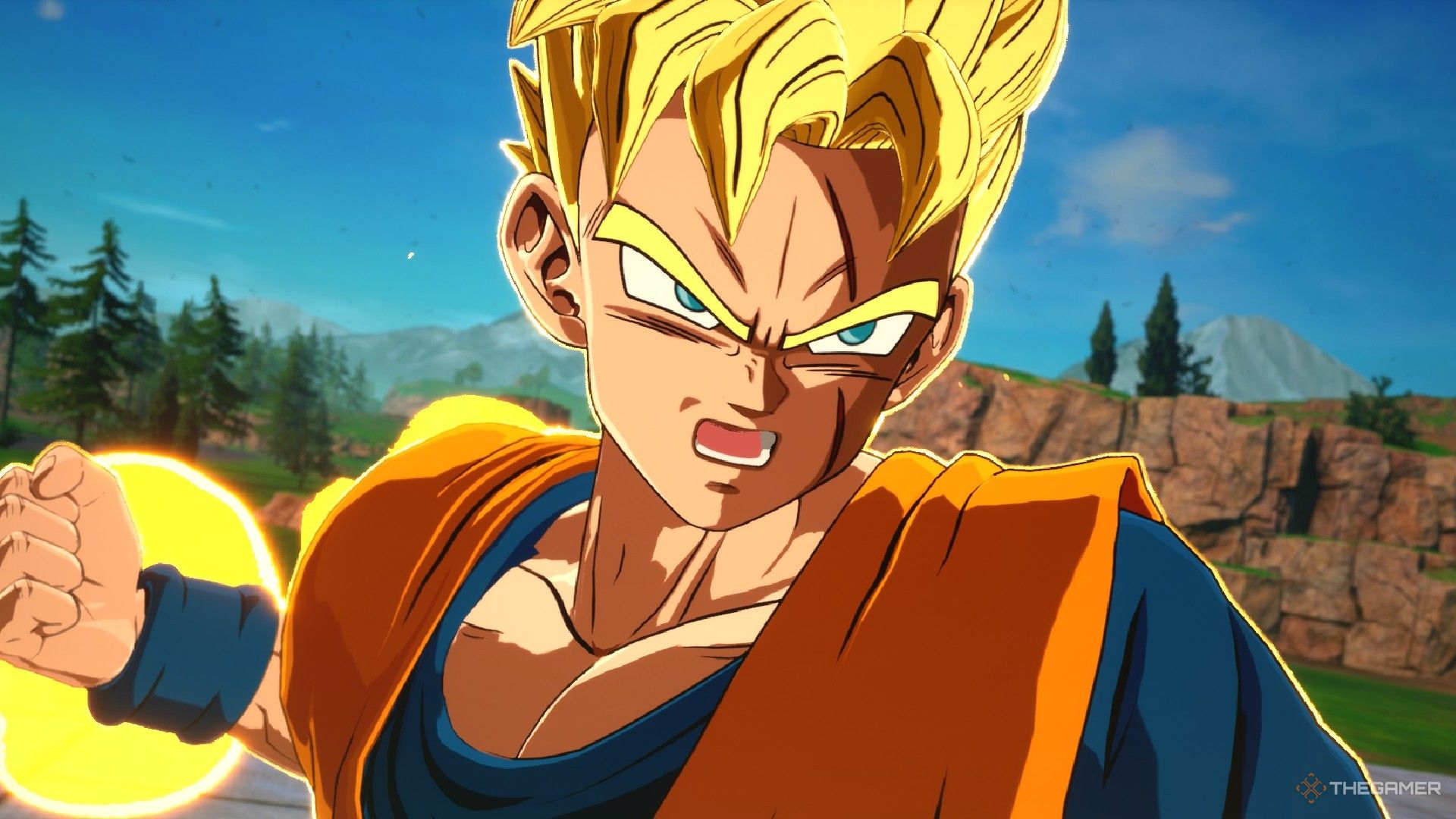 Dragon Ball Sparking Zero image showing future Gohan as a Super Saiyan.