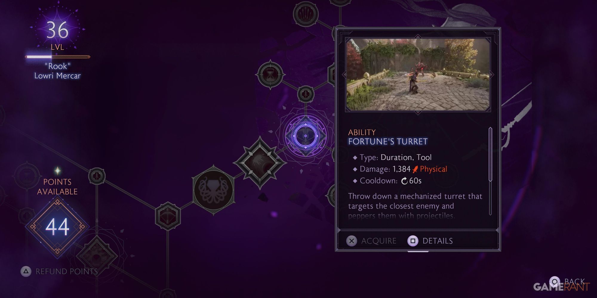 Fortune's Turret ability in Dragon Age: The Veilguard