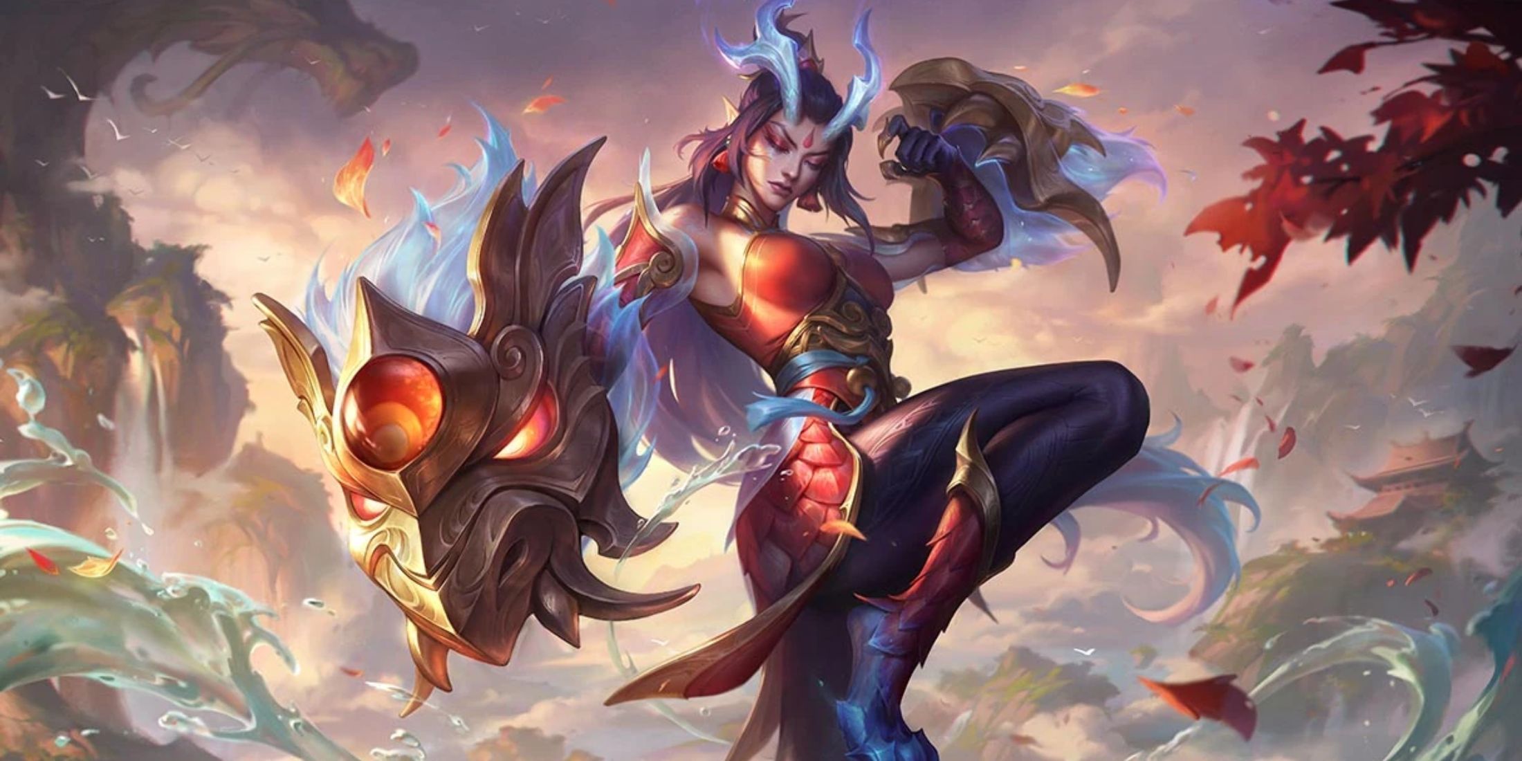 League of Legends Immortal Journey Shyvana Splash Art