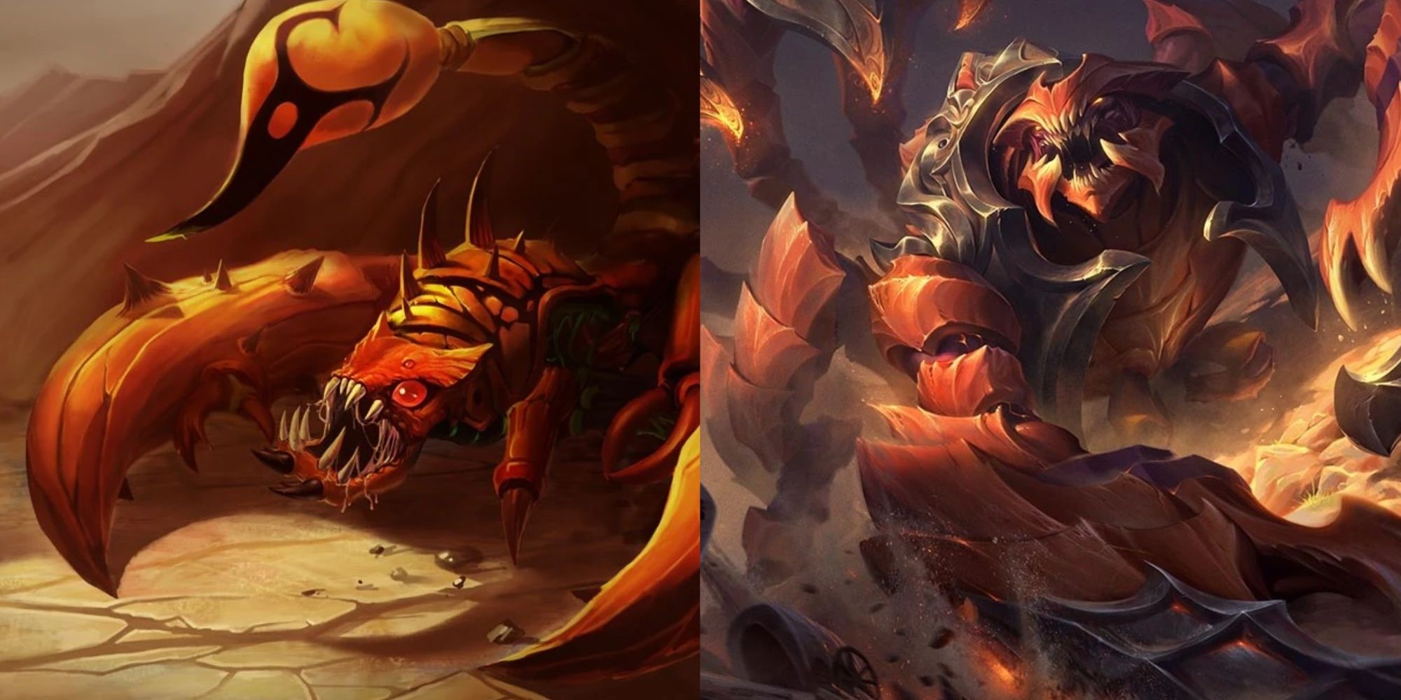 League of Legends Old Sandscourge Skarner vs The New Version