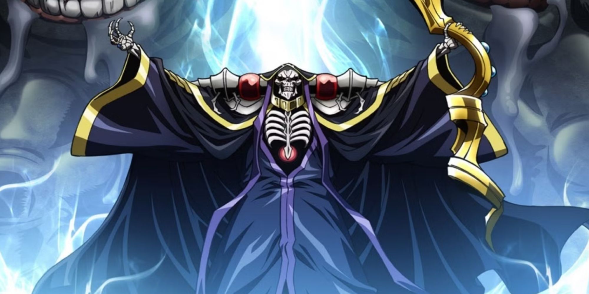 Ainz is shown standing in Overlord.