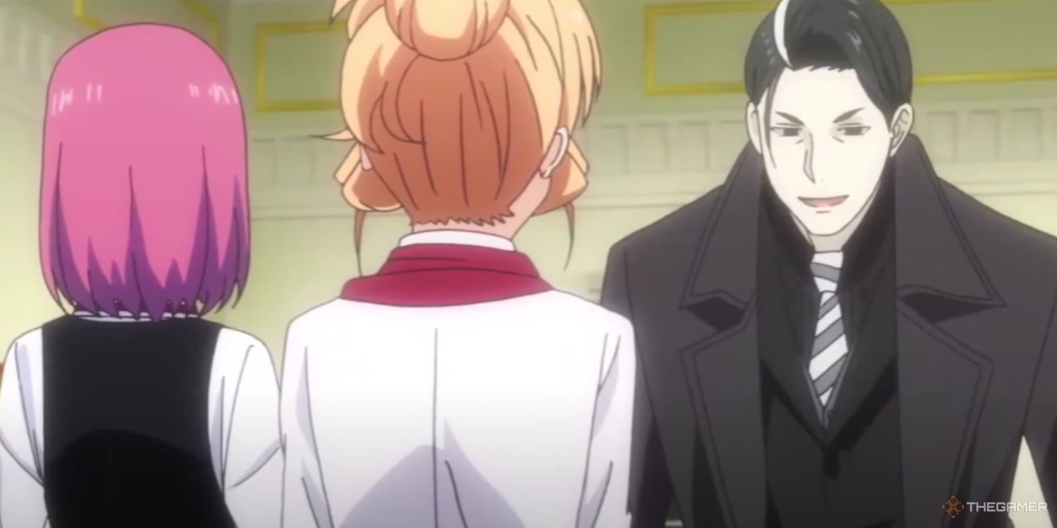 Azami Nakiri is looking at erina in food wars.