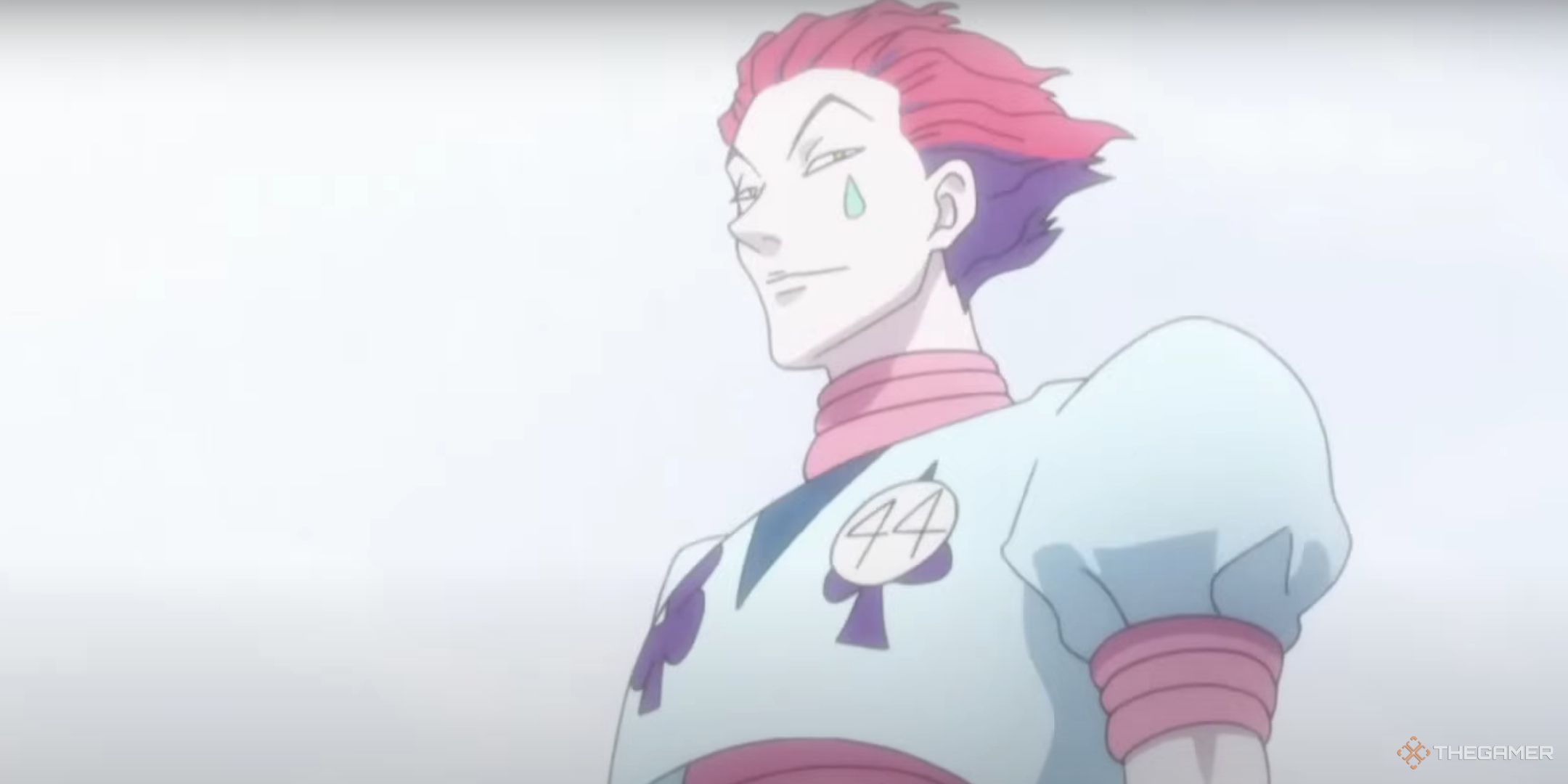 Hisoka is shown in the image in Hunter x Hunter.