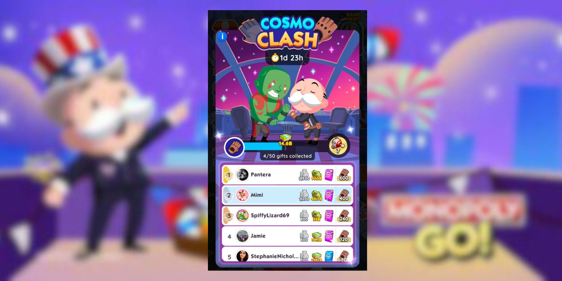 cosmo clash monopoly go