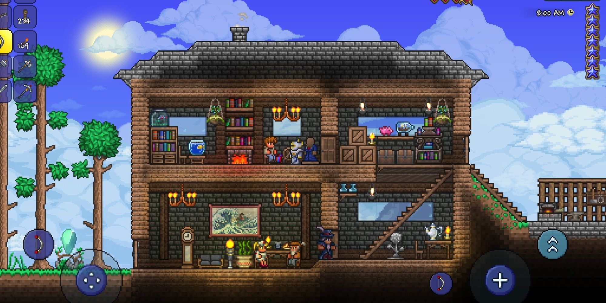 Screenshot of a house in Terraria.