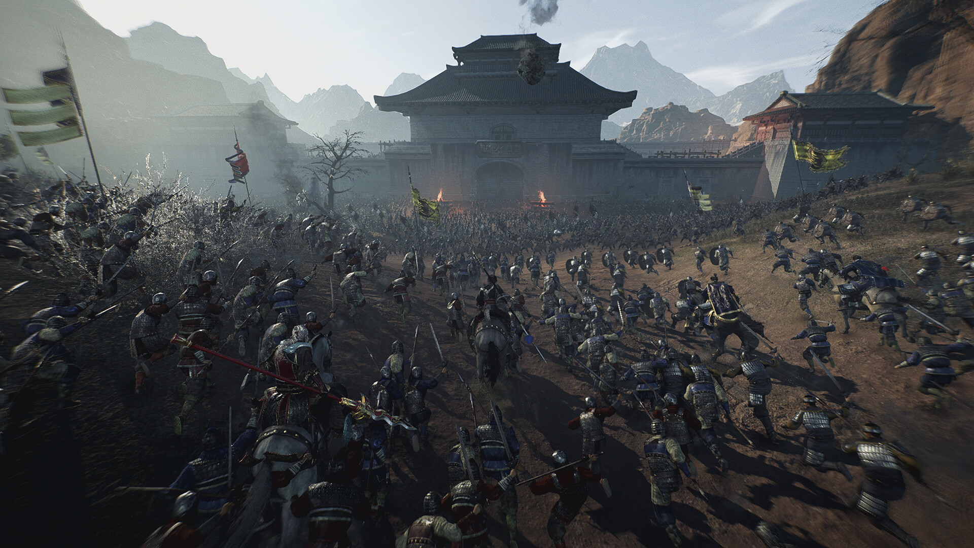 A battlefield in Dynasty Warriors: Origins.