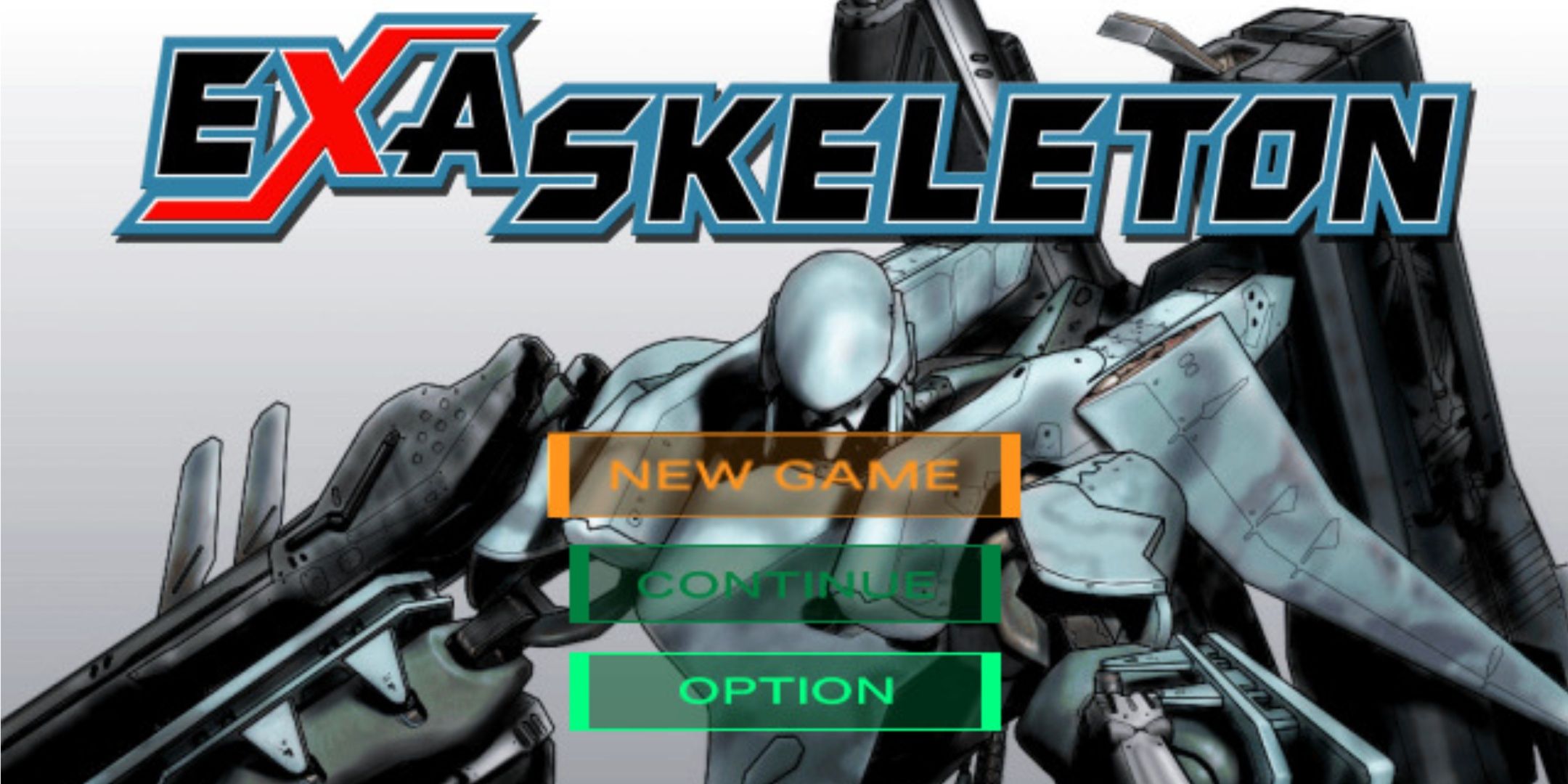 the main menu of exaskeleton.