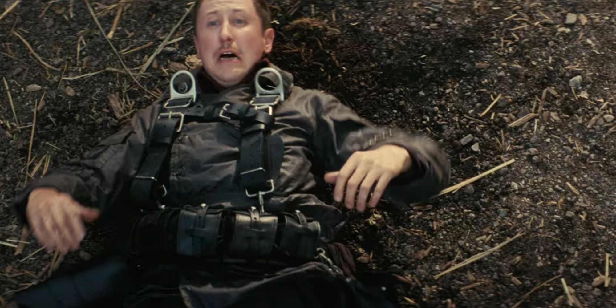 Thaddeus on the ground in Amazon’s Fallout Show