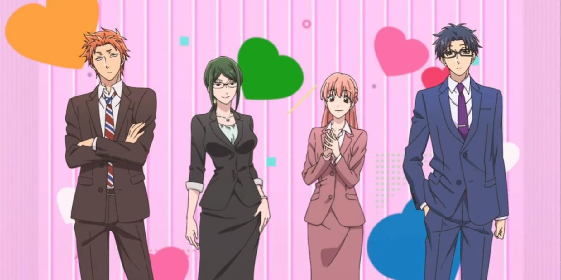 Wotakoi Love Is Hard For Otaku anime Narumi Momose Hirotaka Nifuji Hanako Koyanagi Taro Kabakura