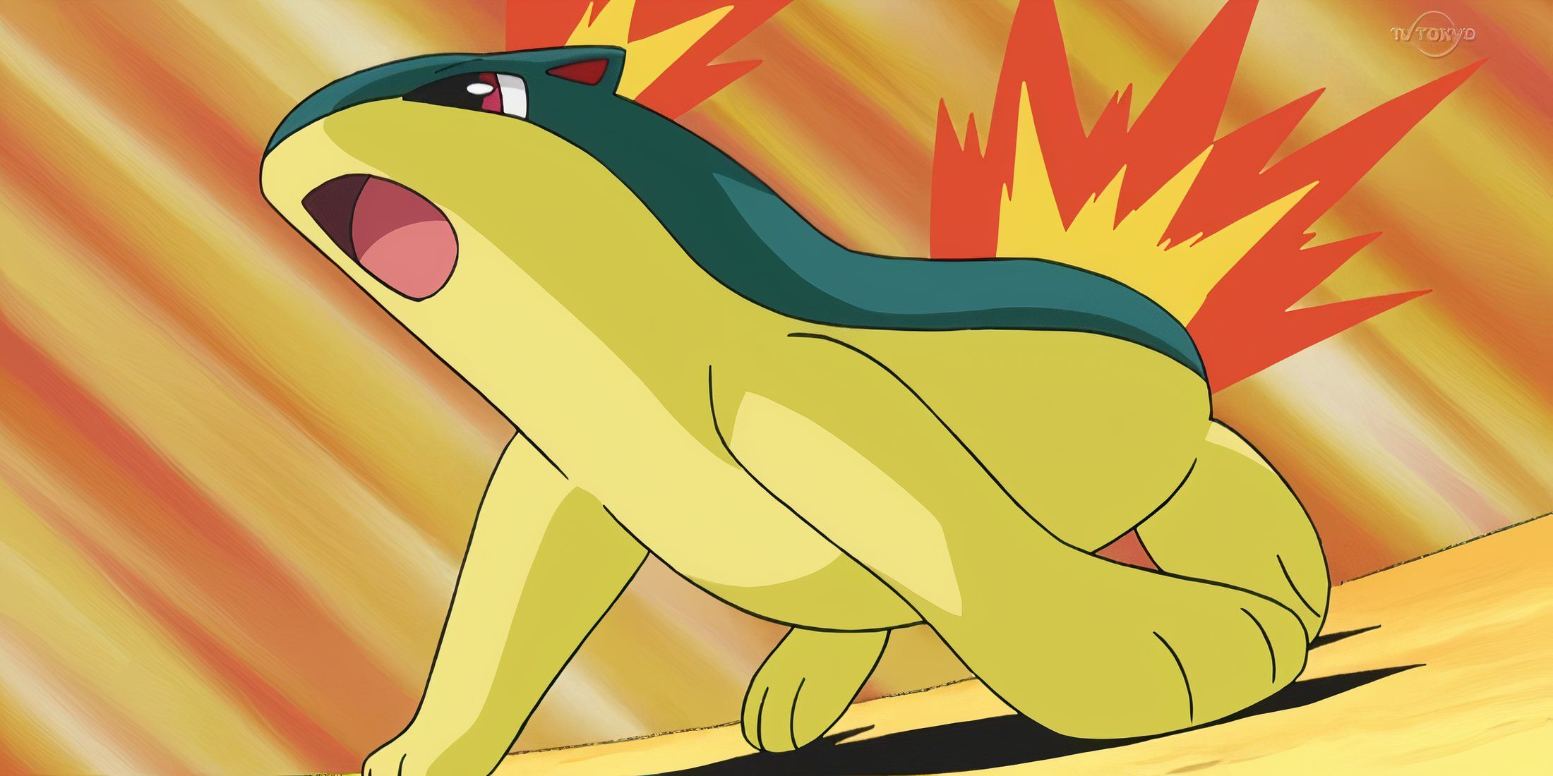 Ash's Quilava In The Pokemon Anime