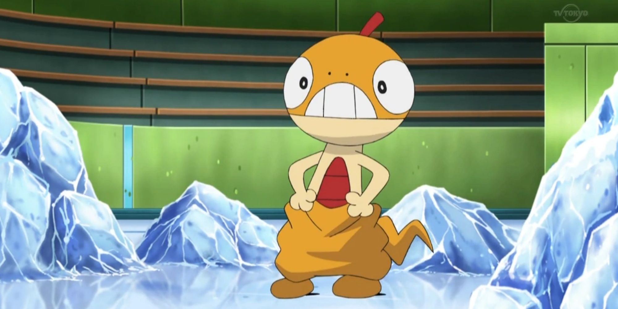 Ash's Scraggy In The Pokemon Anime