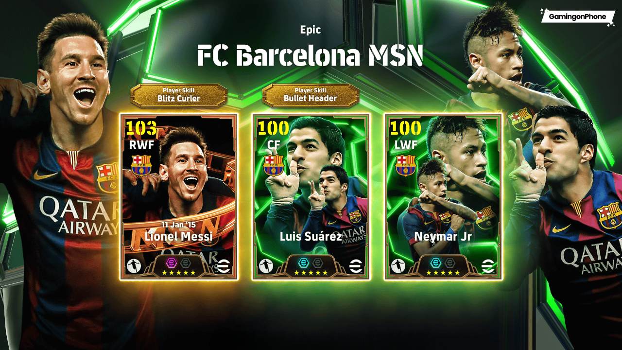 eFootball 2025 MSN FC Barcelona Epic pack