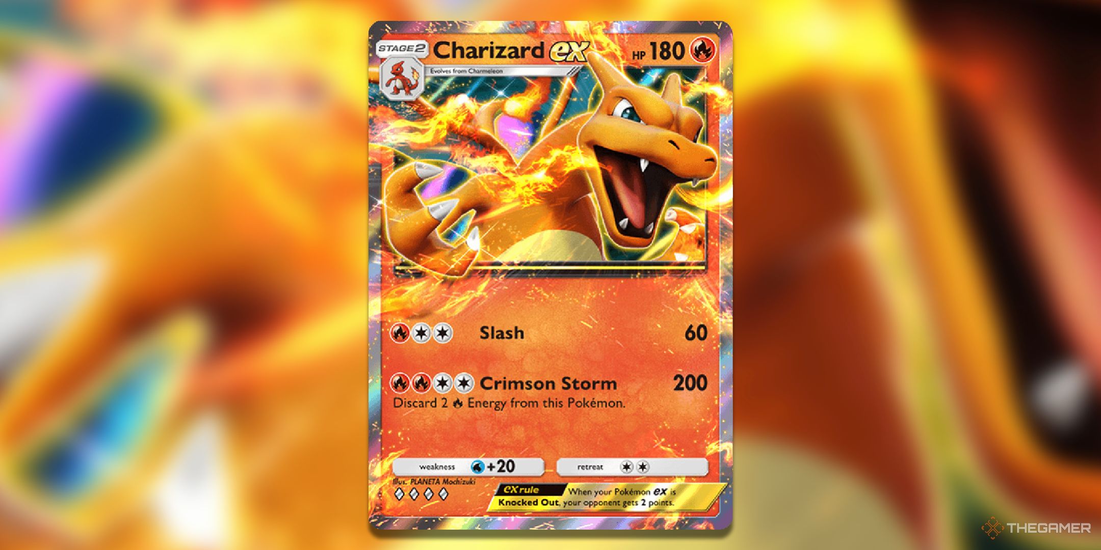 Charizard EX Pokemon TCG Pocket Card Art.