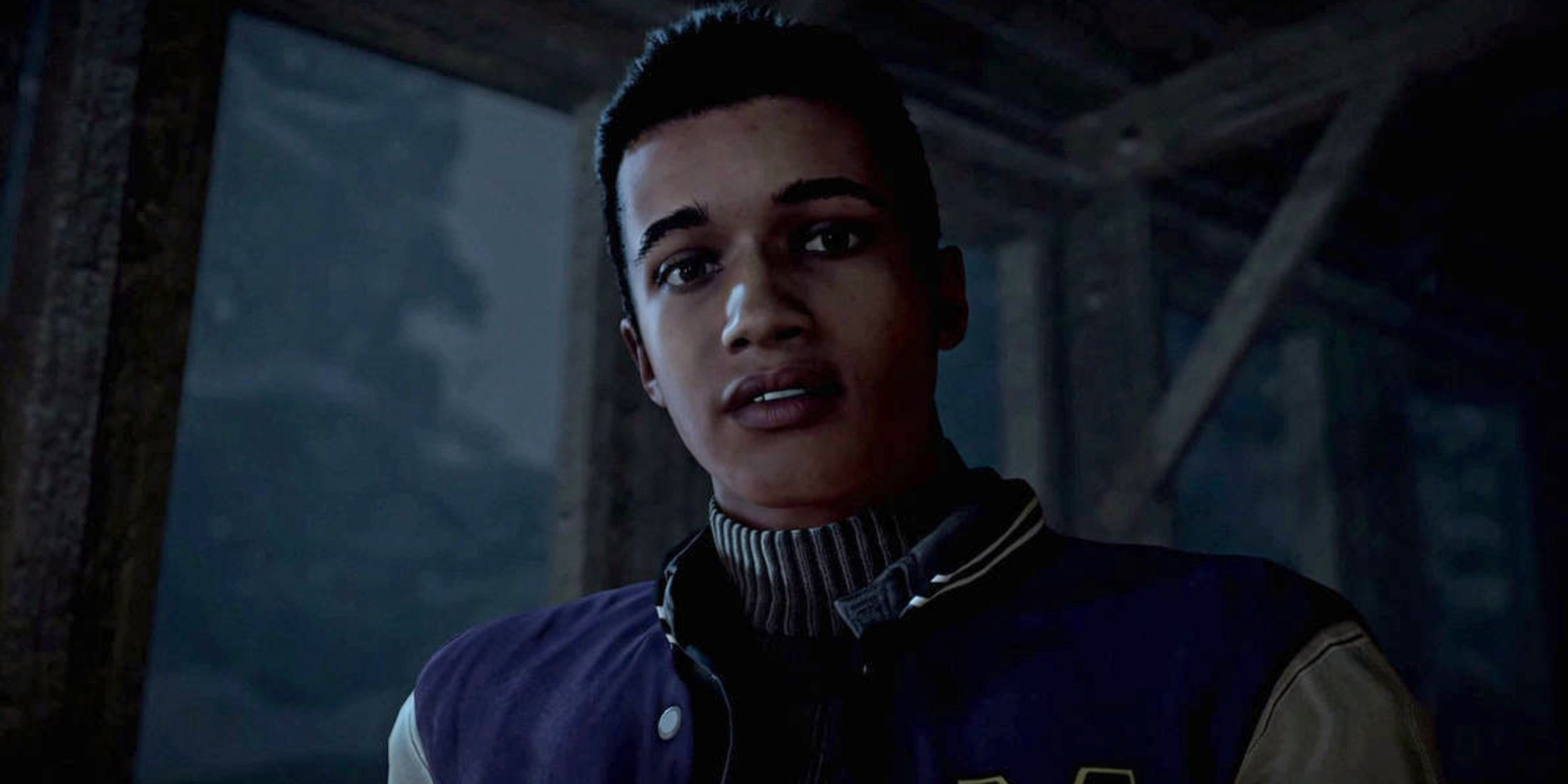 A close-up of Matt in Until Dawn