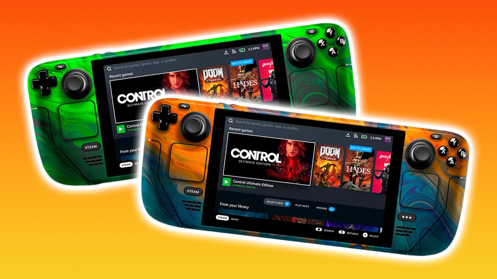 Razer’s new Steam Deck skins bring an acid funk look to Valve gaming handheld