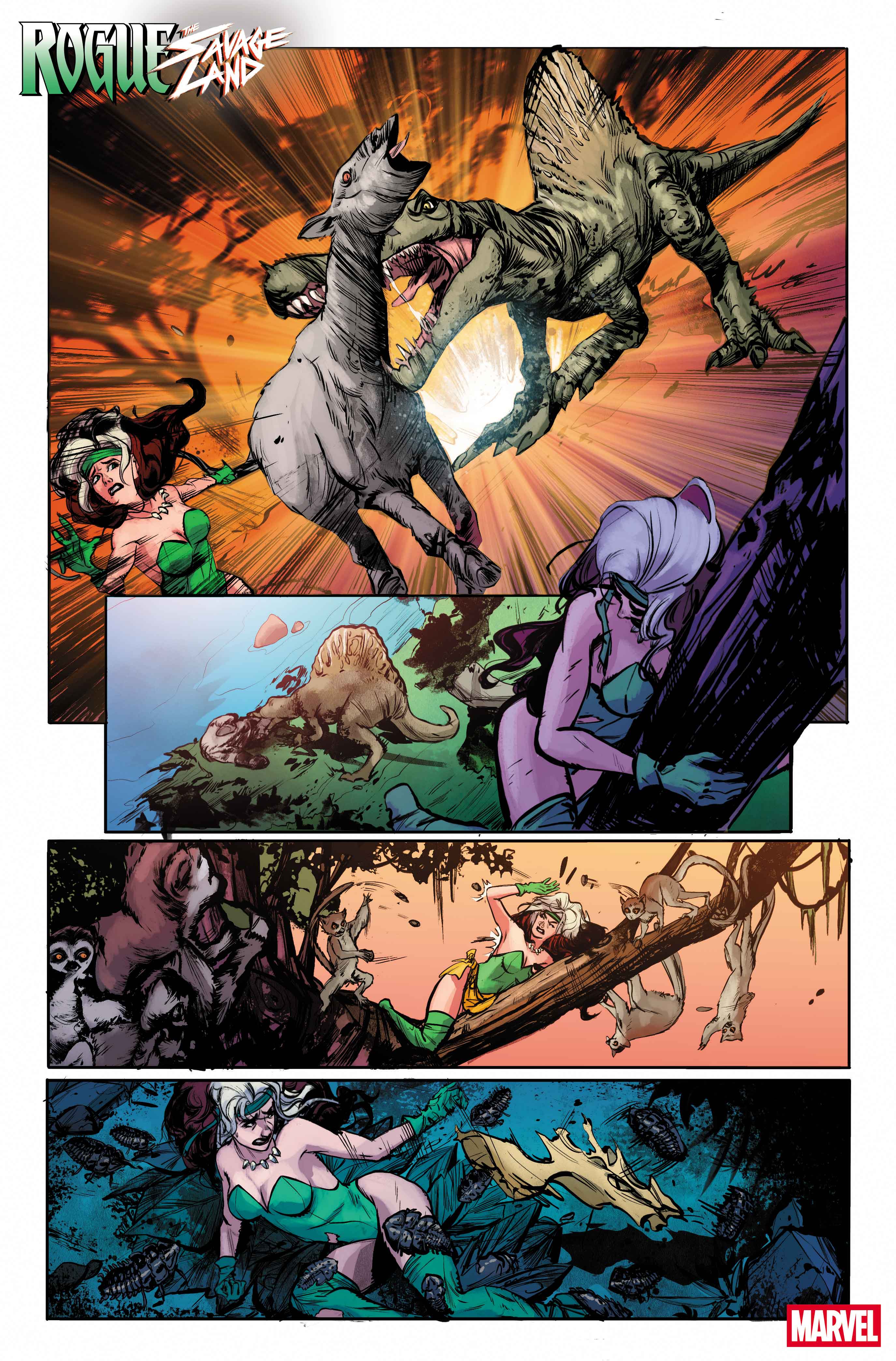 Rogue battles to survive in the Savage Land