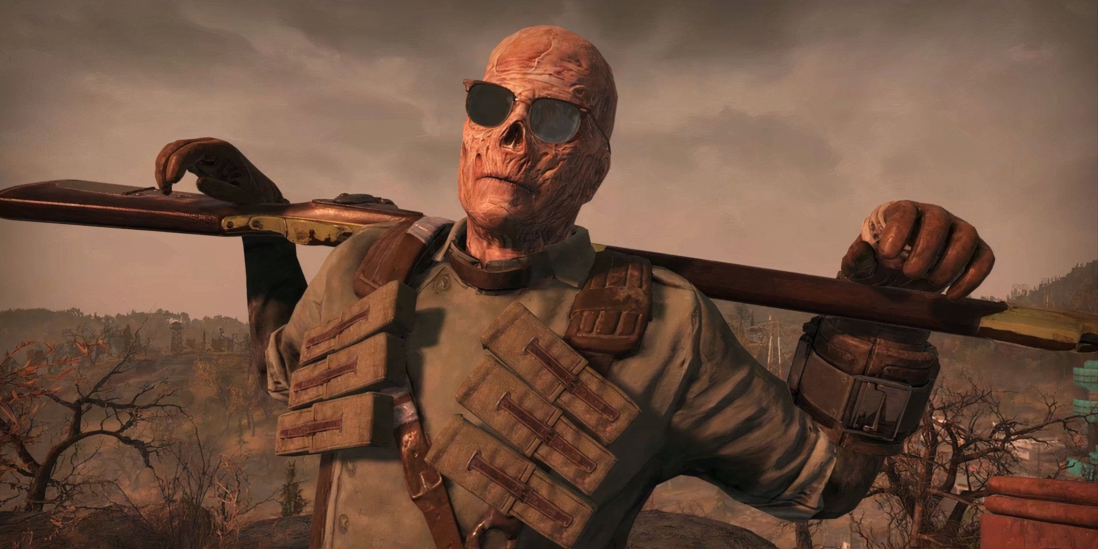 A playable Ghoul in Fallout 76.