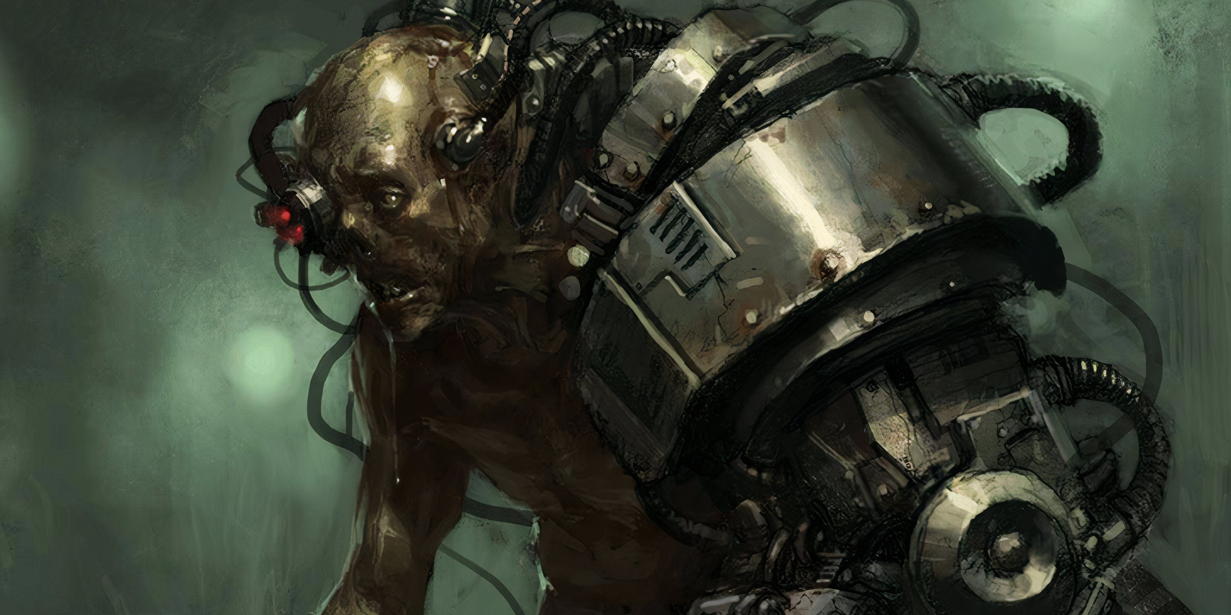 Warhammer 40k: 8 Worst Fates in the Lore a servitor art