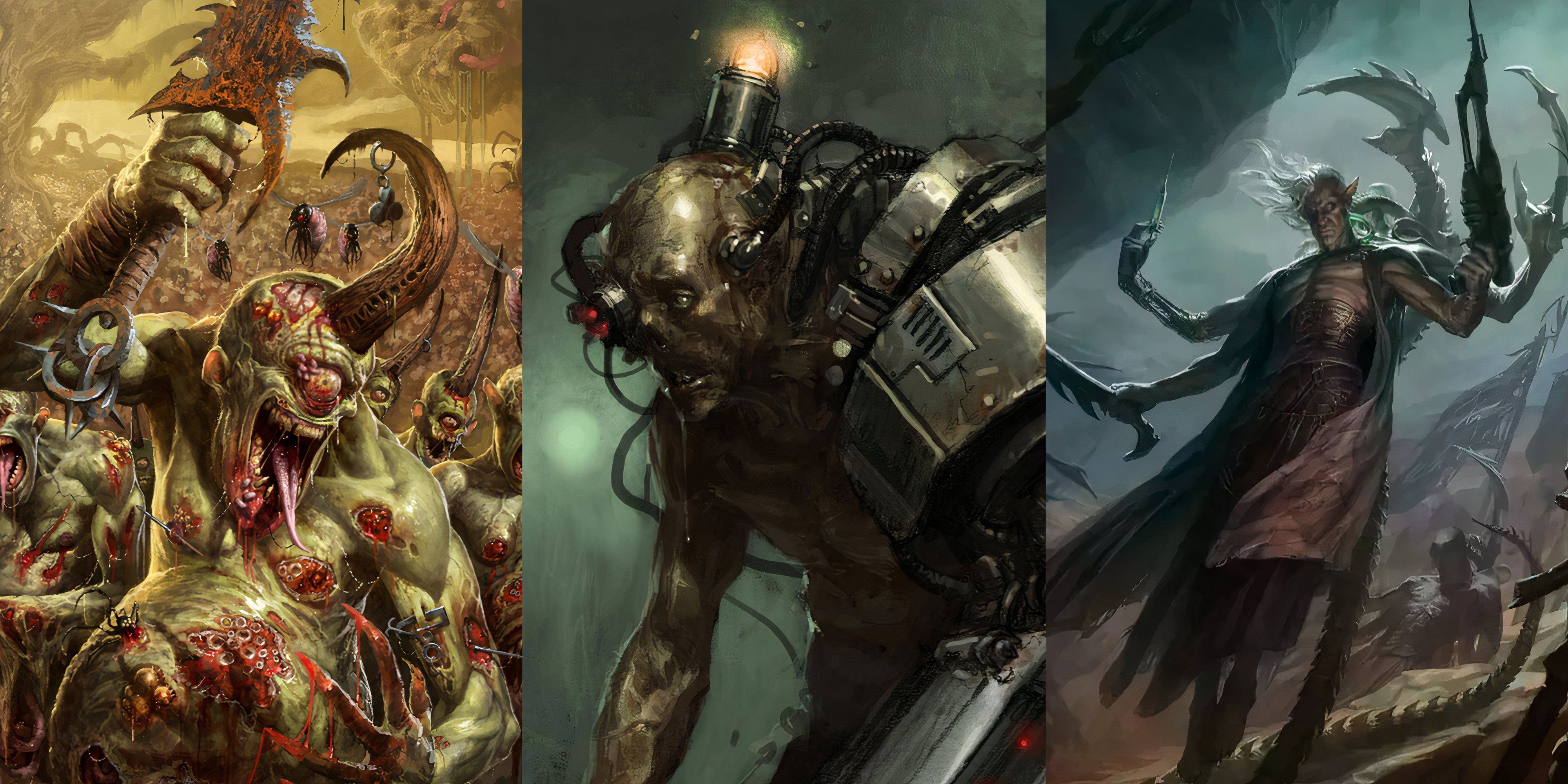 Warhammer 40k: 8 Worst Fates in the Lore Plagebearer, Servitor, Drukhari