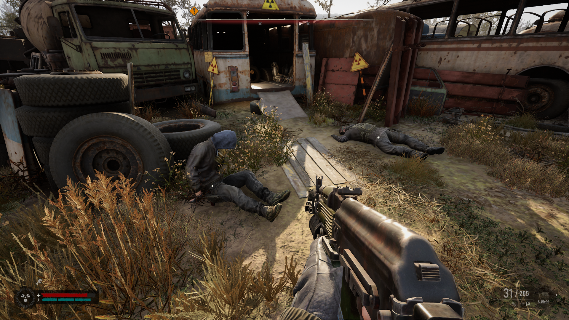 Bodies in the labyrinth in Stalker 2