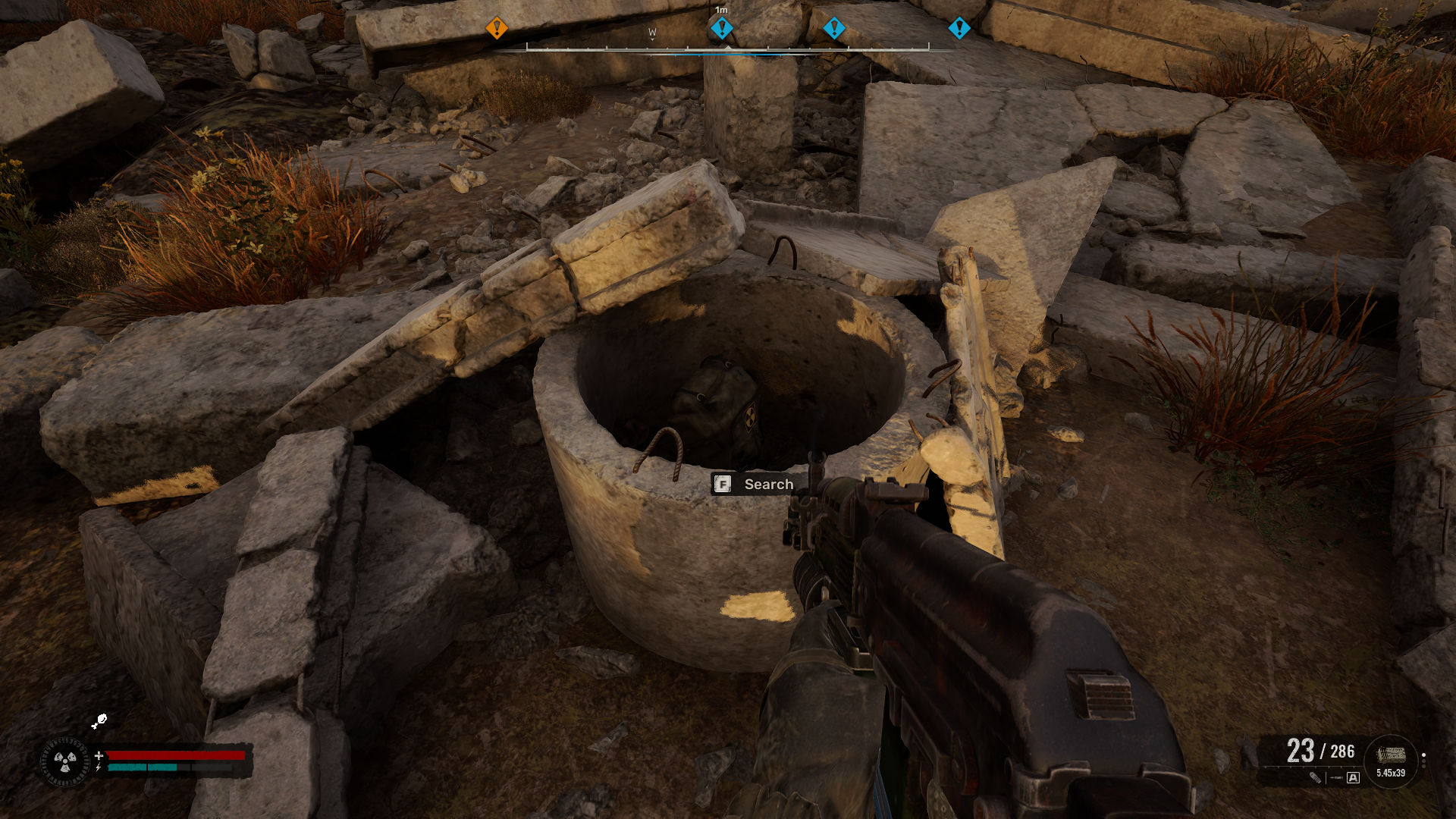 The stash in the Concrete Block in Stalker 2