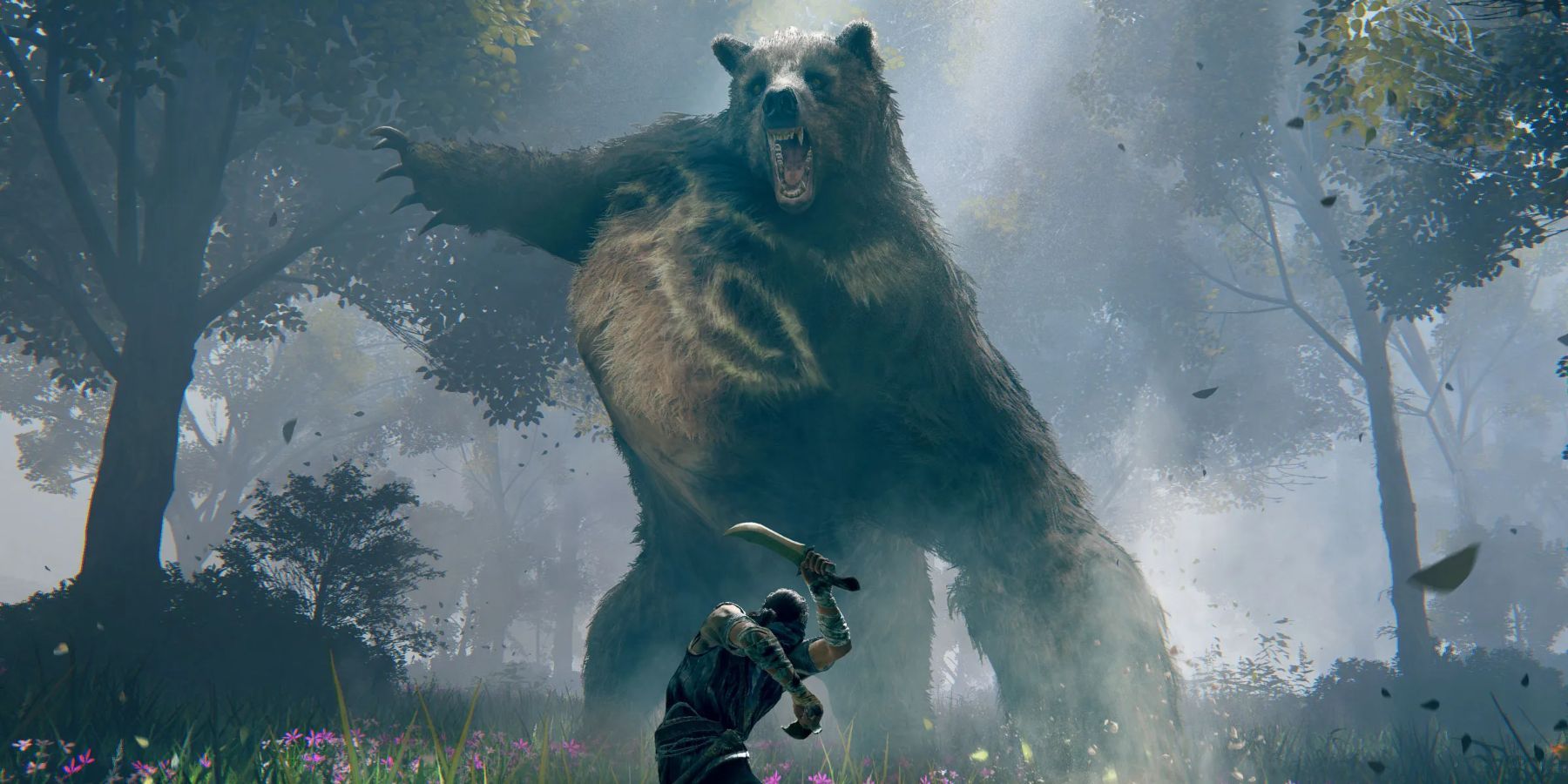 Fighting a bear in Elden Ring