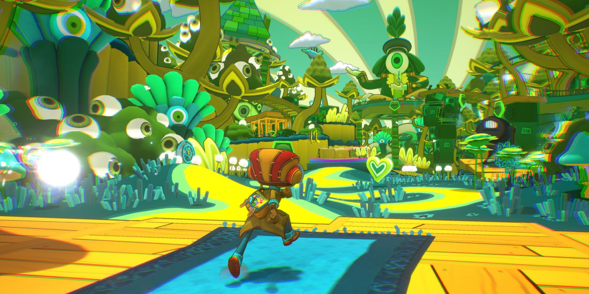 Exploring the world in Psychonauts 2