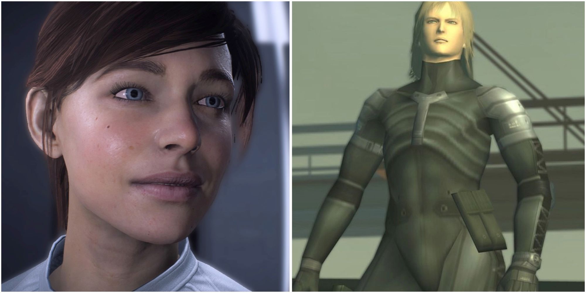 Ryder in Mass Effect Andromeda and Raiden in Metal Gear Solid 2