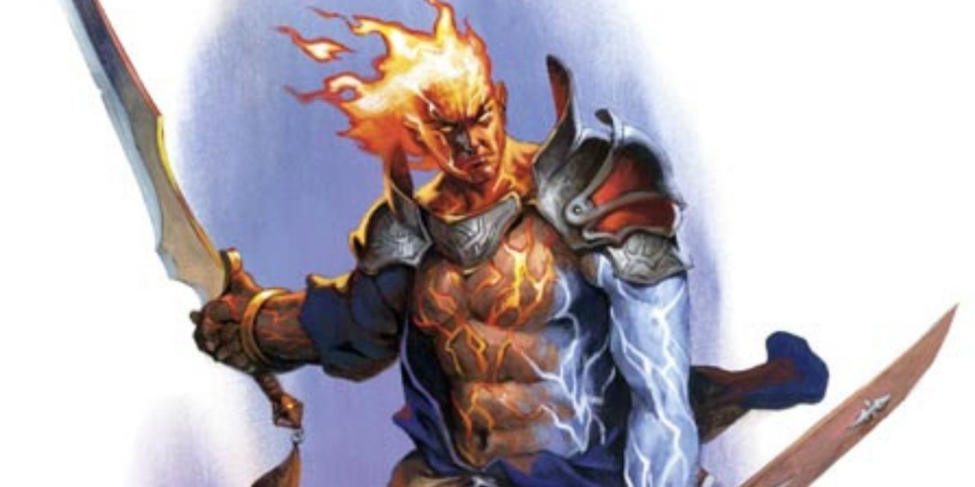 Dungeons and Dragons Elemental Tempest Genasi.Wizar