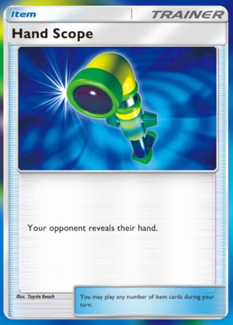 The Hand Scope Item in Pokemon Pocket.