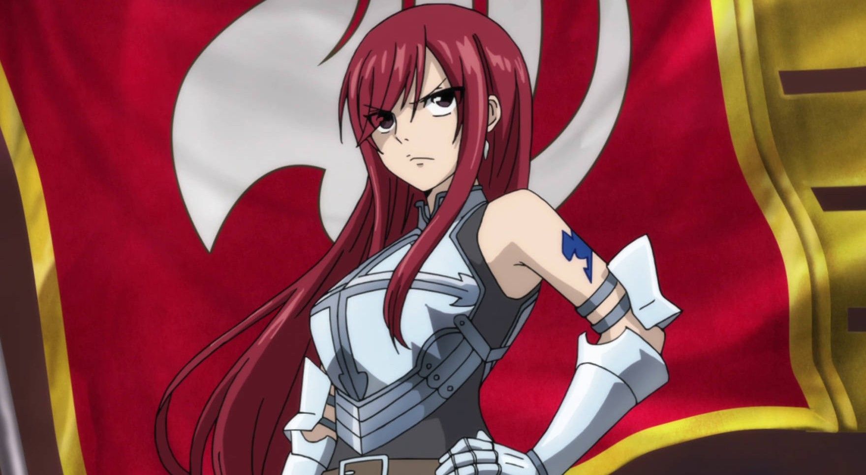 Erza Scarlet from the anime Fairy Tail