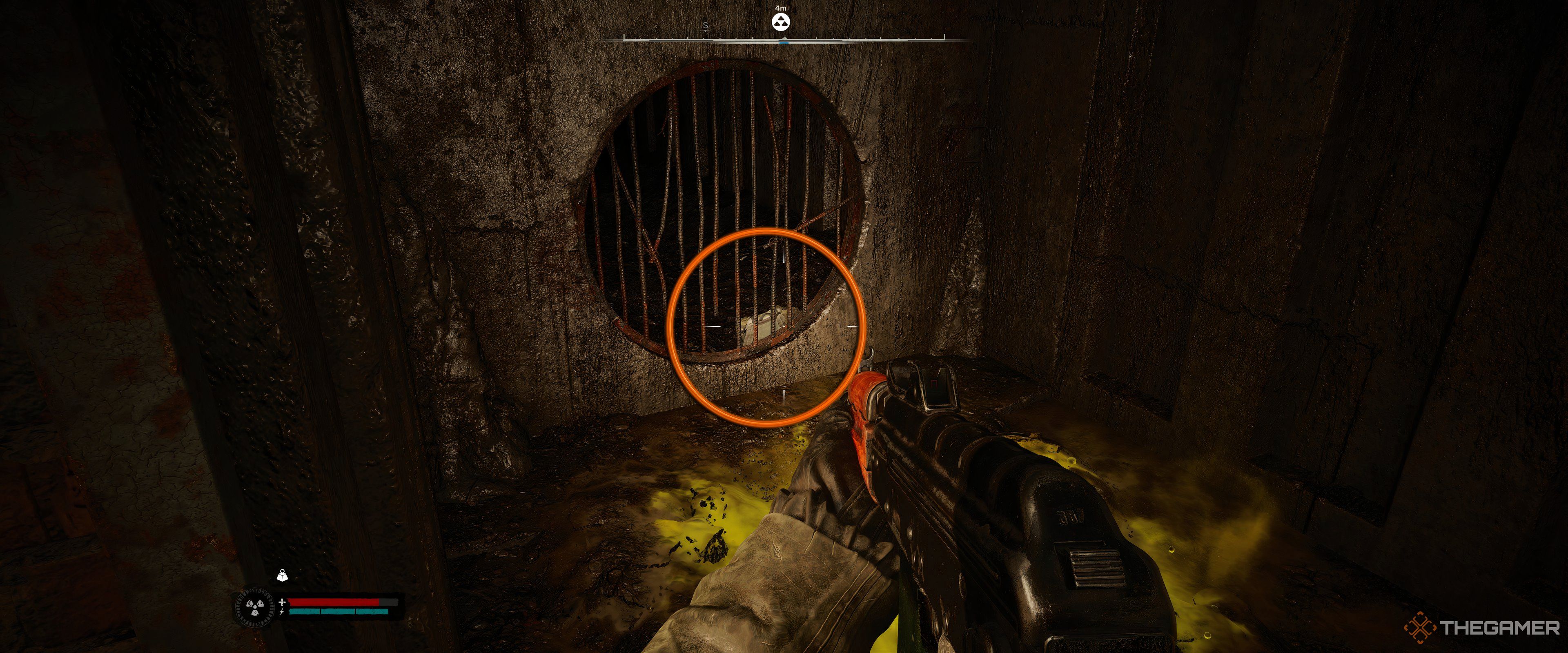 A Stash in an acid sewer in Stalker 2: Heart of Chornobyl.