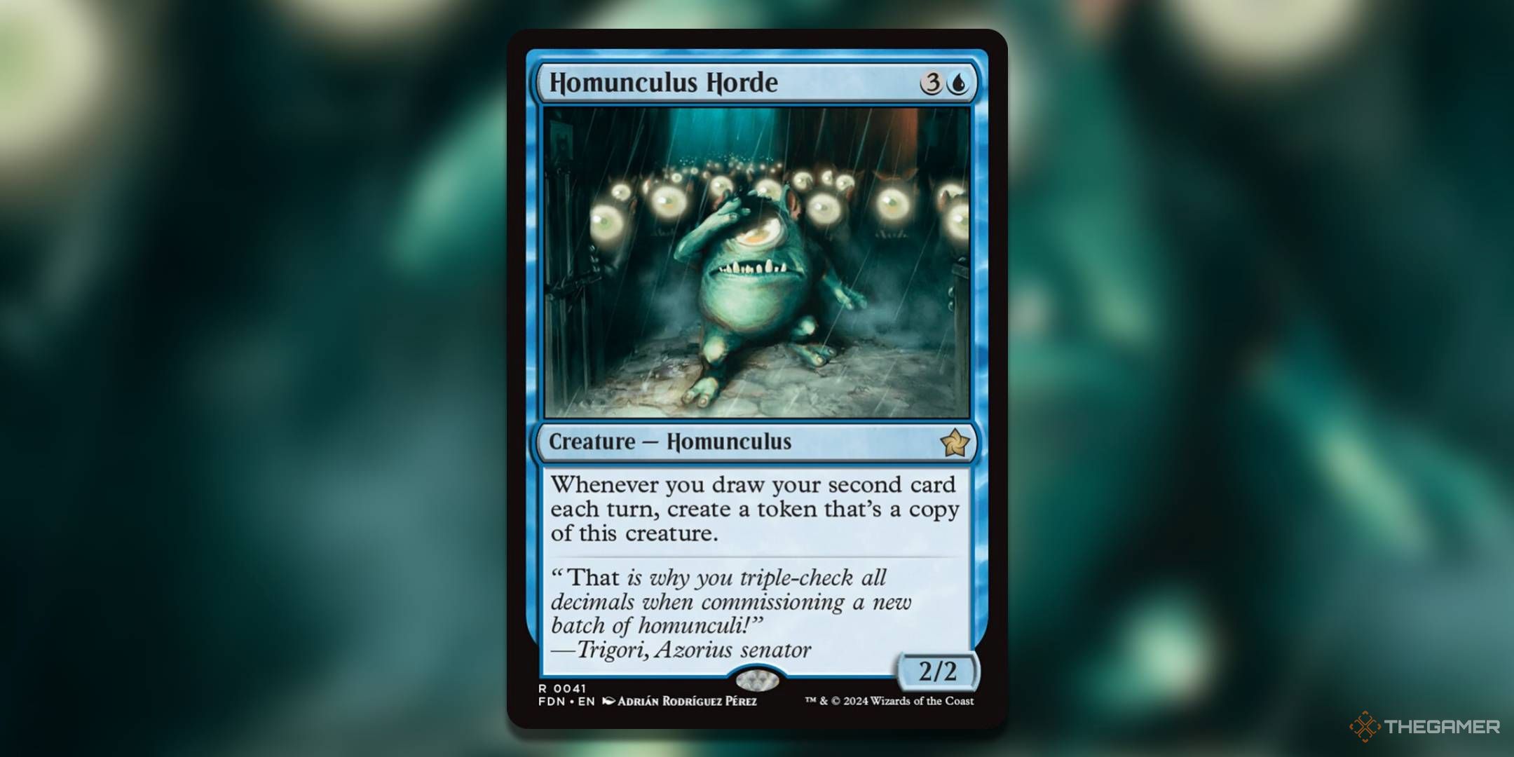 The Homunculus Horde card, from Foundations.