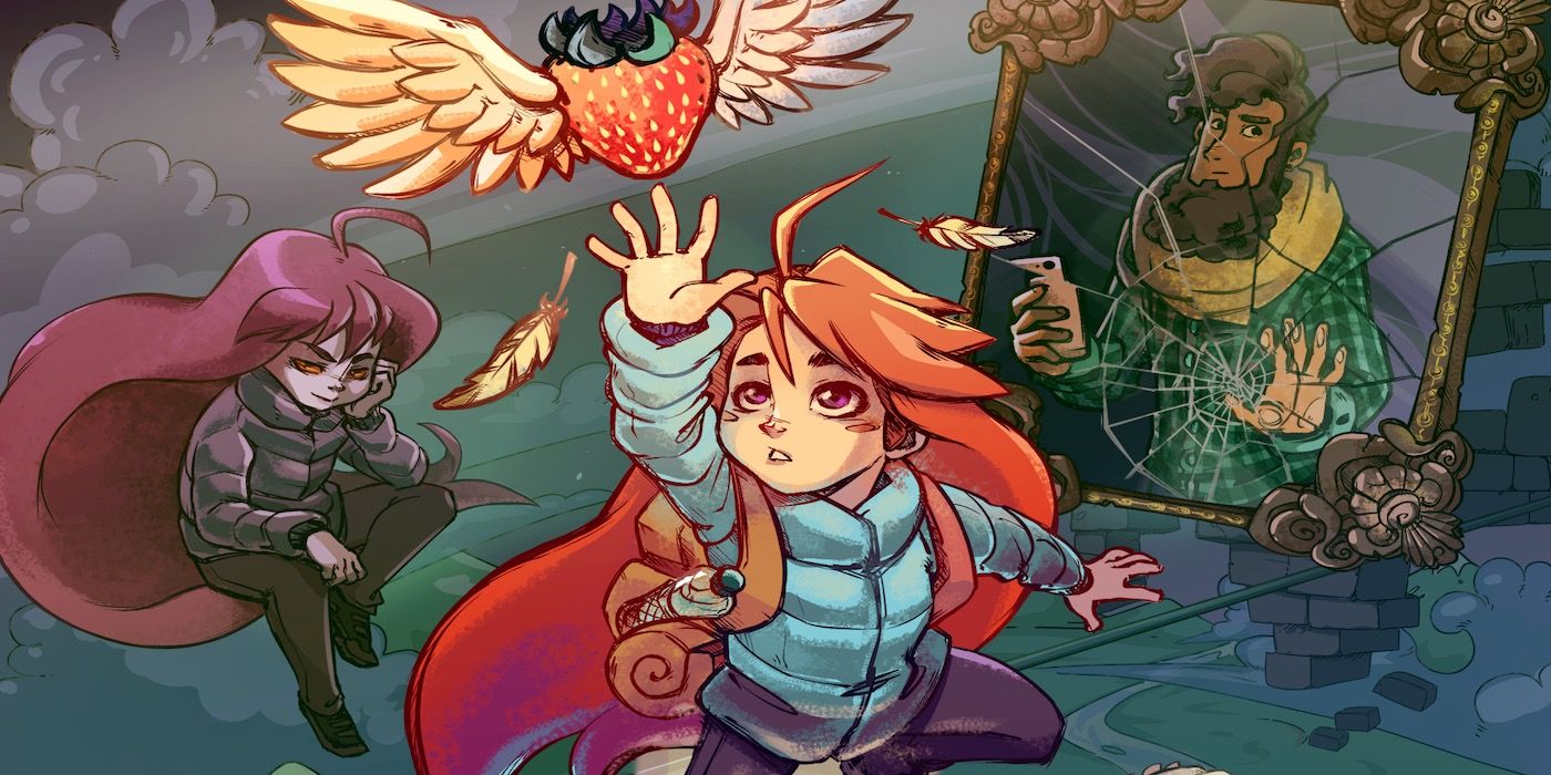 Celeste promo art of key characters