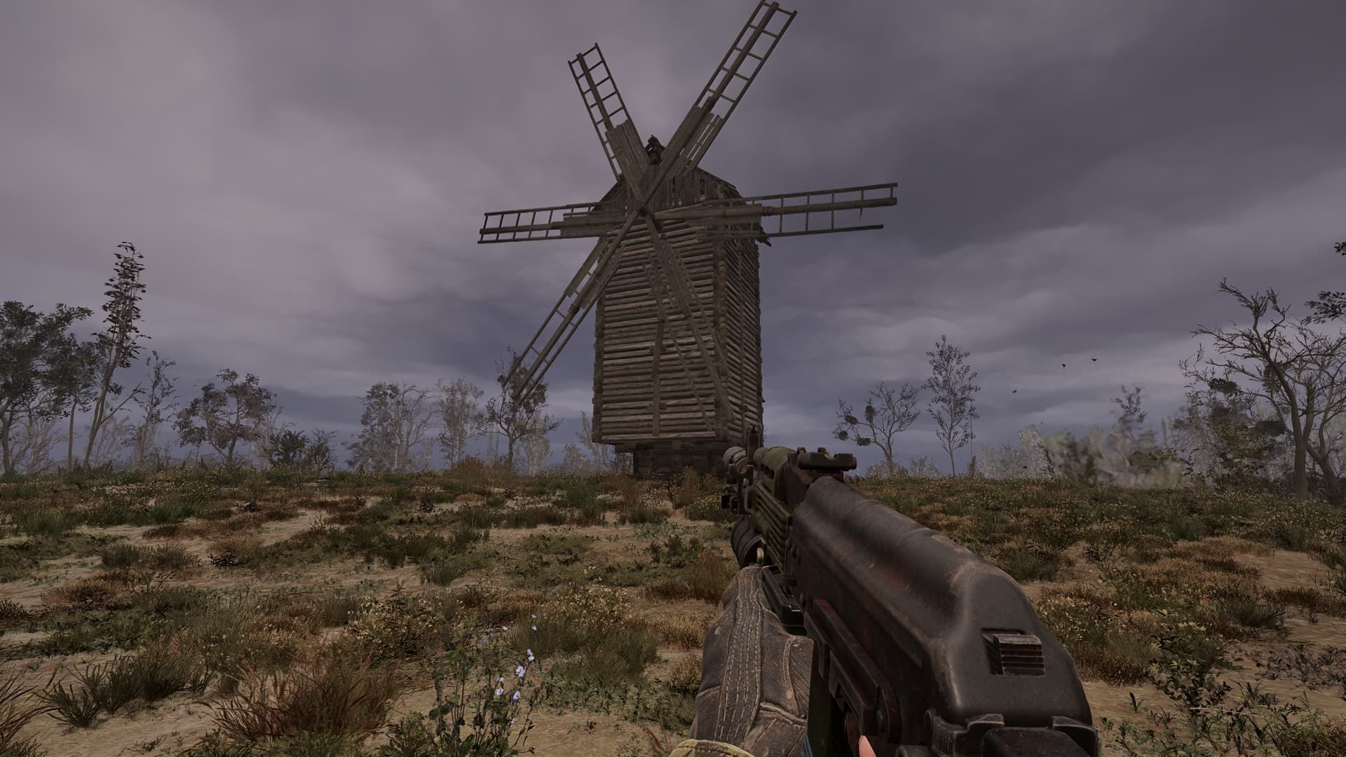 Trap-filled windmill in Stalker 2