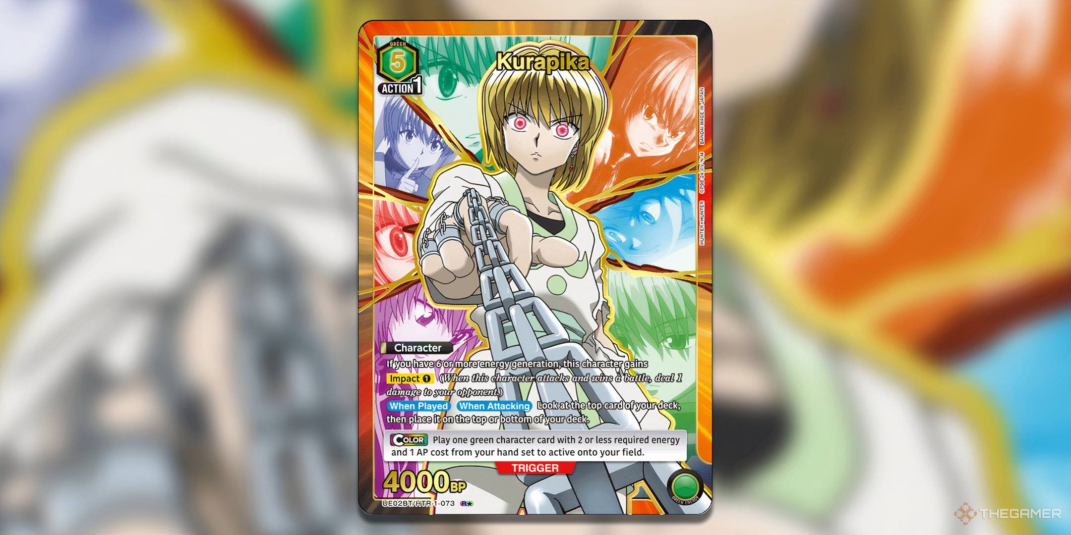 Kurapika R one star full art from Union Arena.