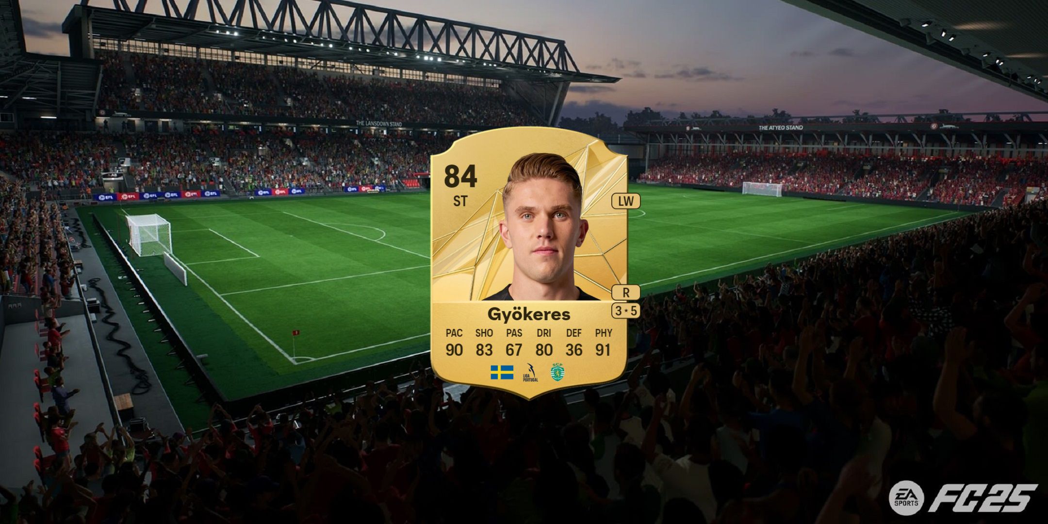 Gyokeres in EA Sports FC 25.