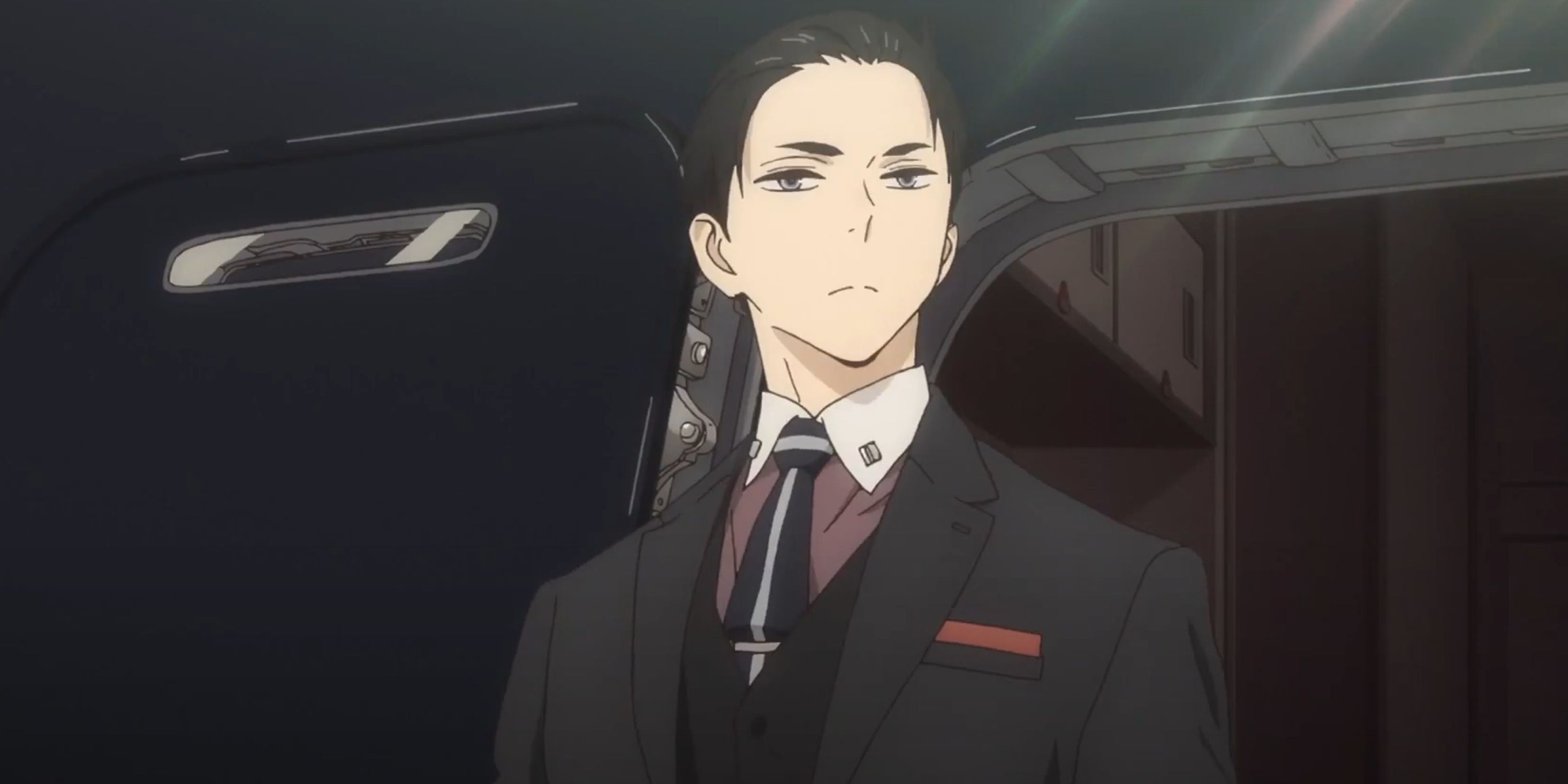 Daisuke Kambe stepping out of his private jet in The Millionaire Detective - Balance: Unlimited.