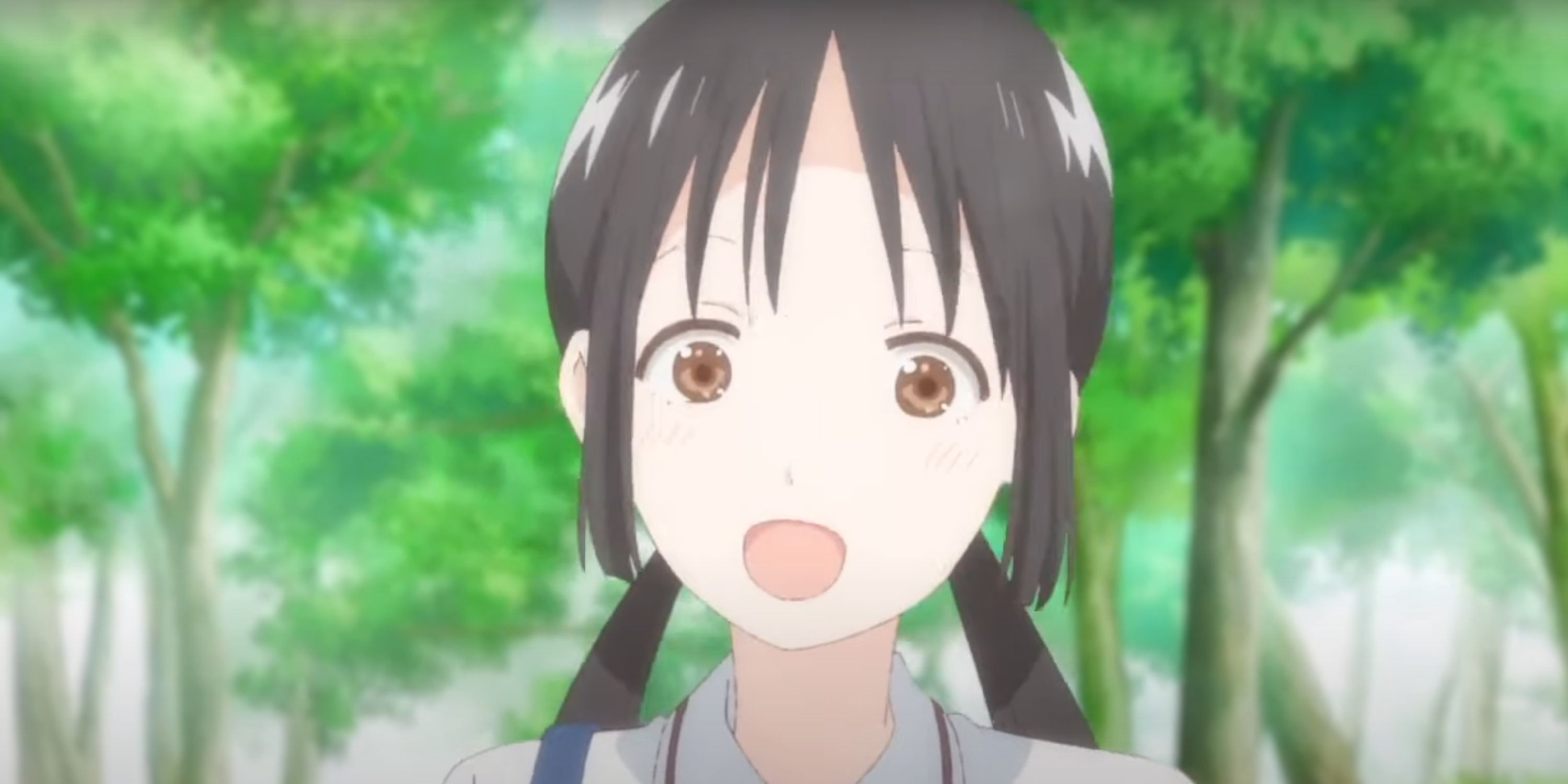 Honda Hanako looking overjoyed in Asobi Asobase.