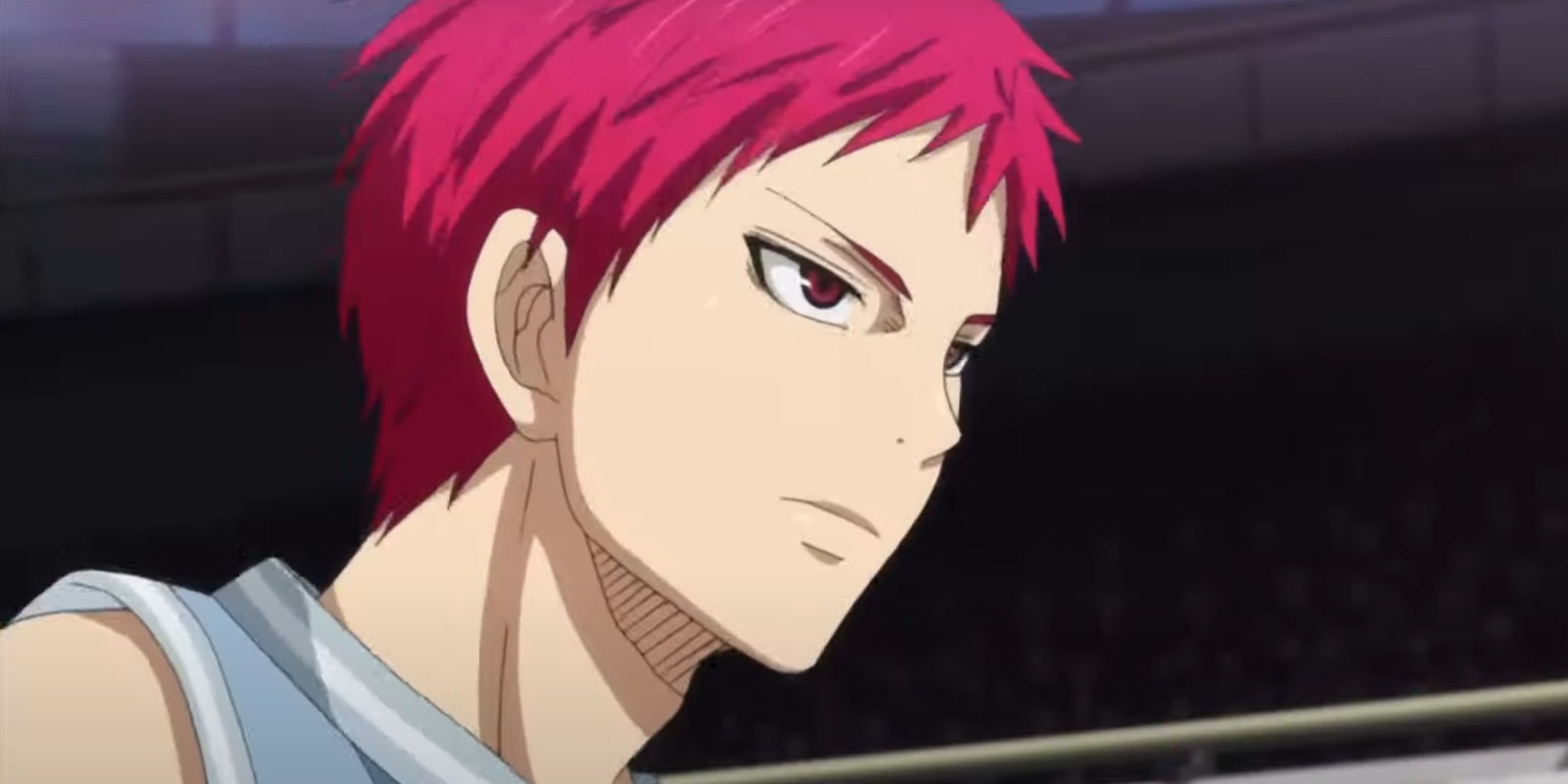 Akashi Seijuro staring down his opponent in Kuroko no Basuke.