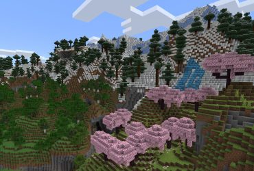 Minecraft Player Discovers Unusual Mushroom Fields Biome While Exploring